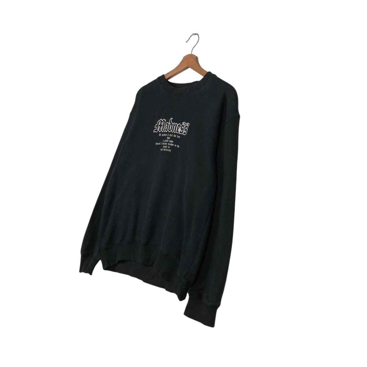Japanese Brand 📌Vintage Sweatshirt Madness Punk Design Chrome Hearts Style Size US M / EU 48-50 / 2 - 3 Thumbnail