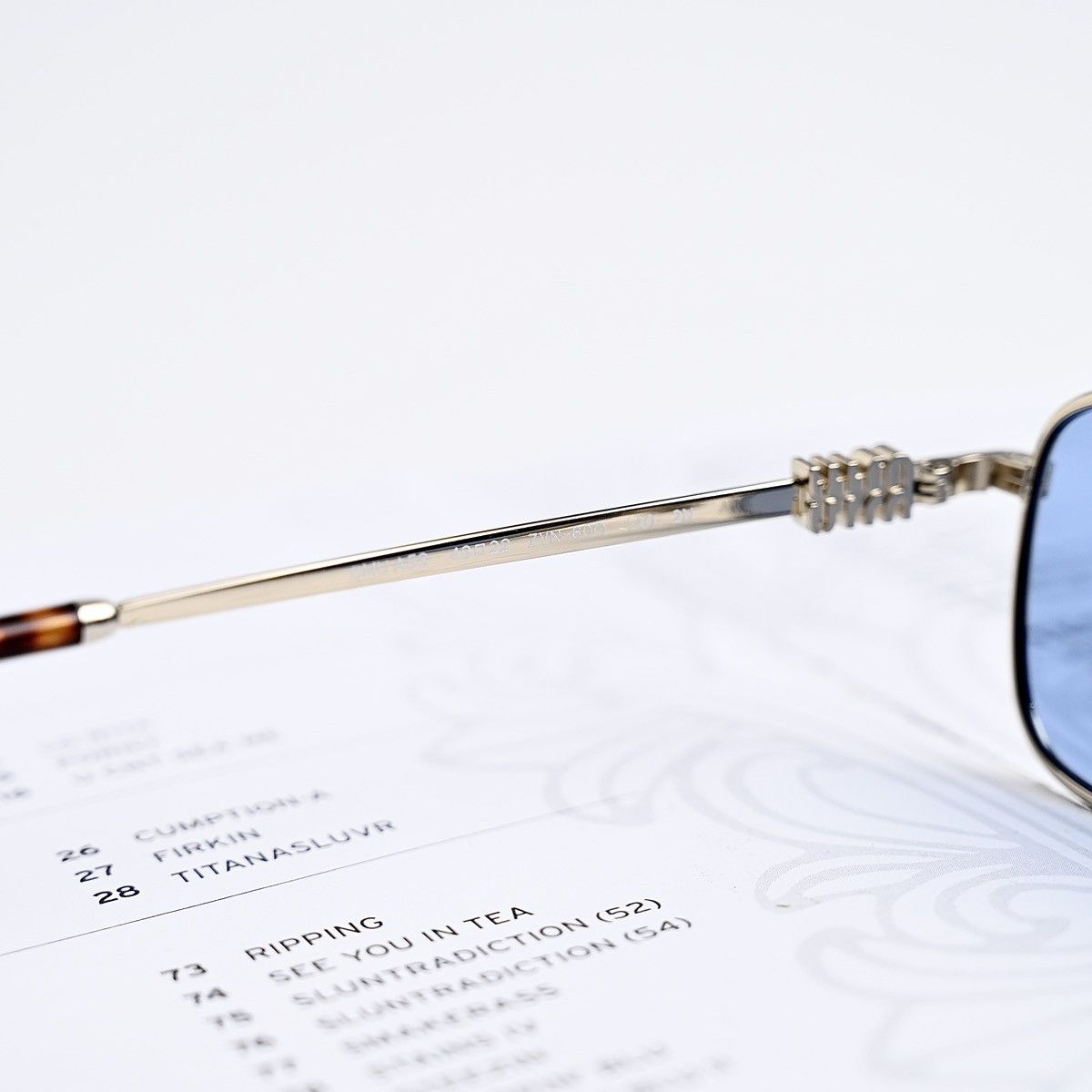 Miu Miu MIU MIU 0MU A53S SUNGLASSES Size ONE SIZE - 6 Thumbnail