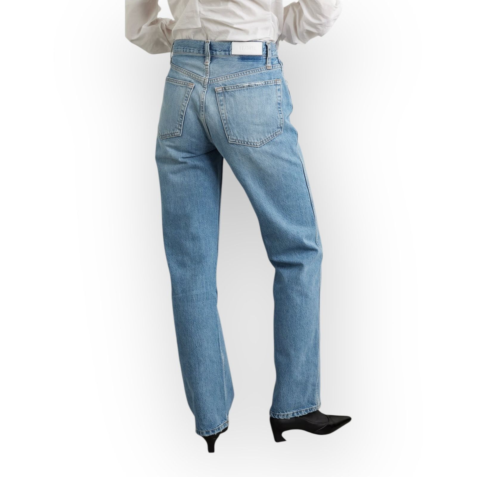 RE/DONE RE/DONE 90s Loose High-Rise Straight-Leg Jeans NWT Size 28" / US 6 / IT 42 - 3 Thumbnail