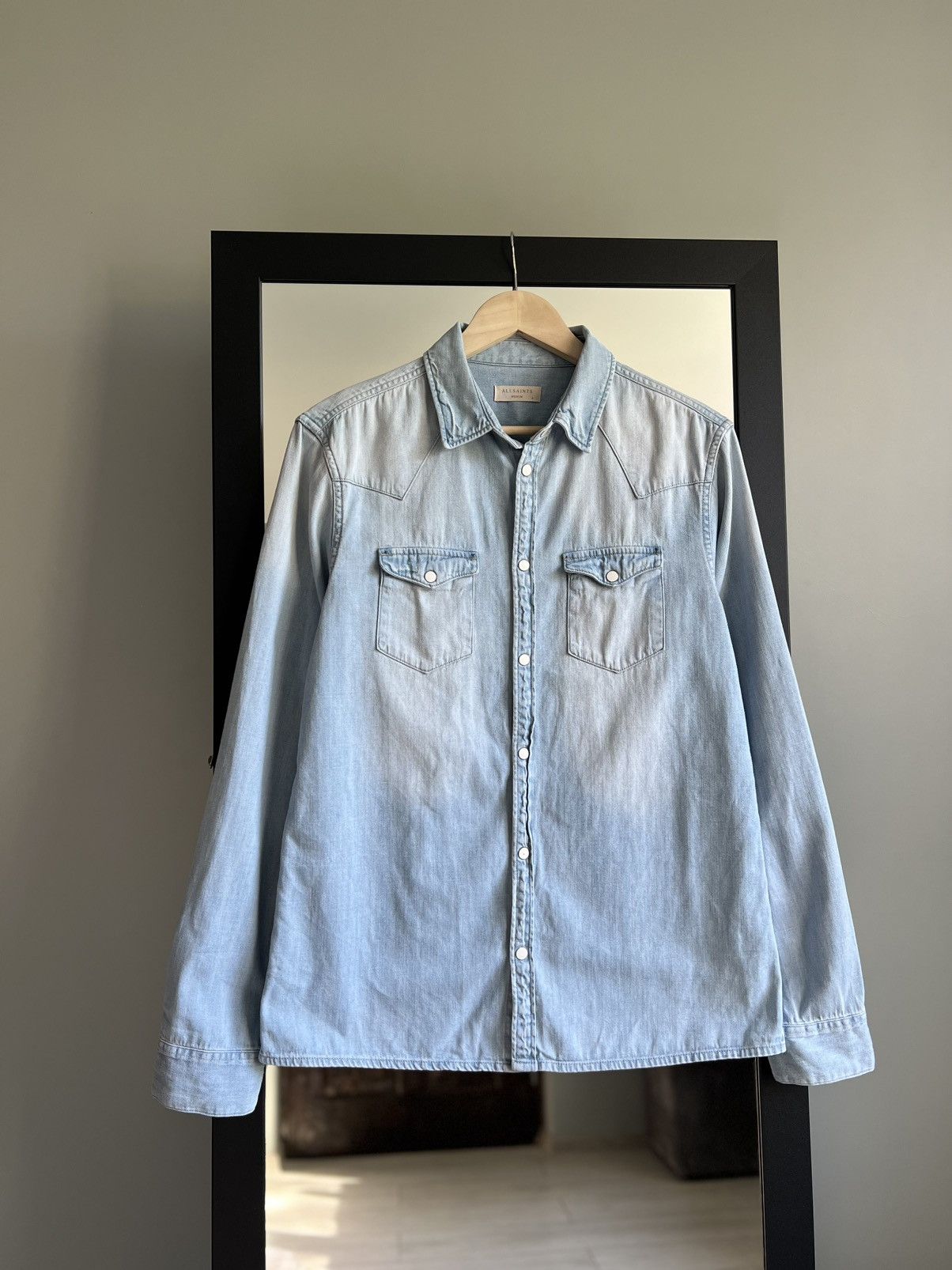 Allsaints Allsaints Denim Western Shirt Size US M / EU 48-50 / 2 - 1 Thumbnail