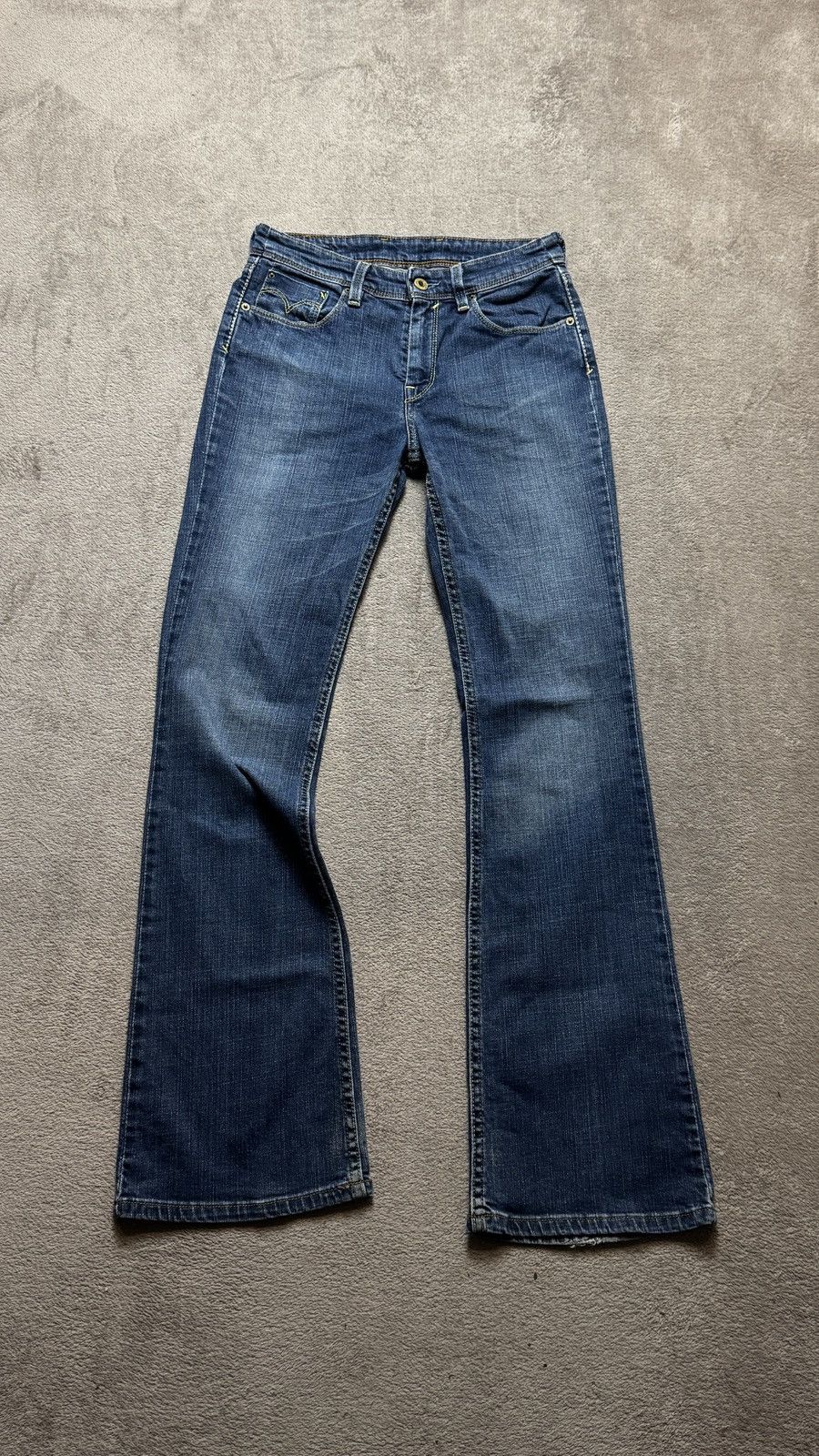 Levi's Vintage Clothing Flared Crazy Levis Wash Jeans Y2K LGB if6was9 armani diesel Size US 28 / EU 44 - 1 Thumbnail