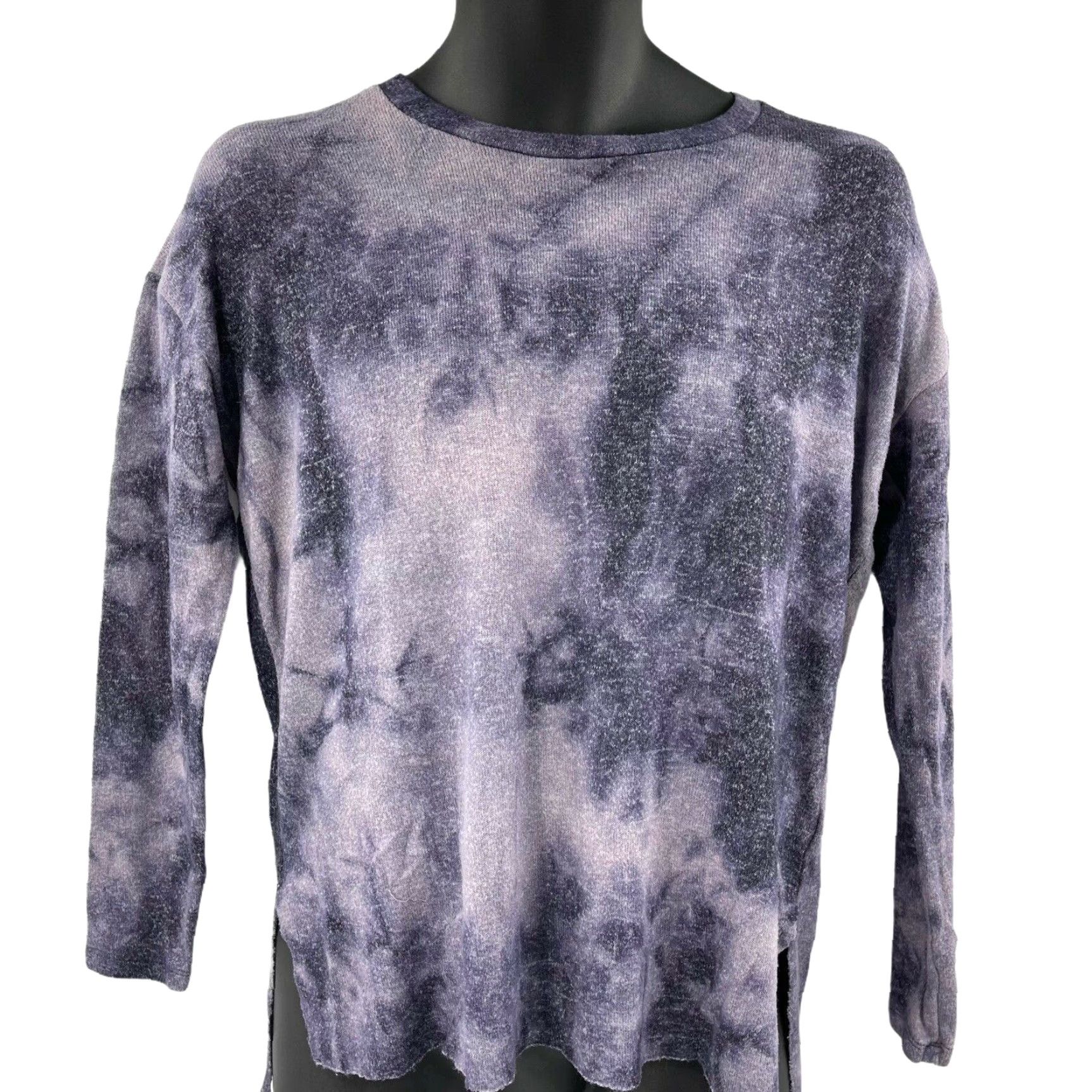 American Eagle Outfitters American Eagle Outfitters Top Womens S Purple Tie Dye Pullover Long Sleeve Viscose Basic Casual Shirt Womens Size S / US 4 / IT 40 - 2 Thumbnail