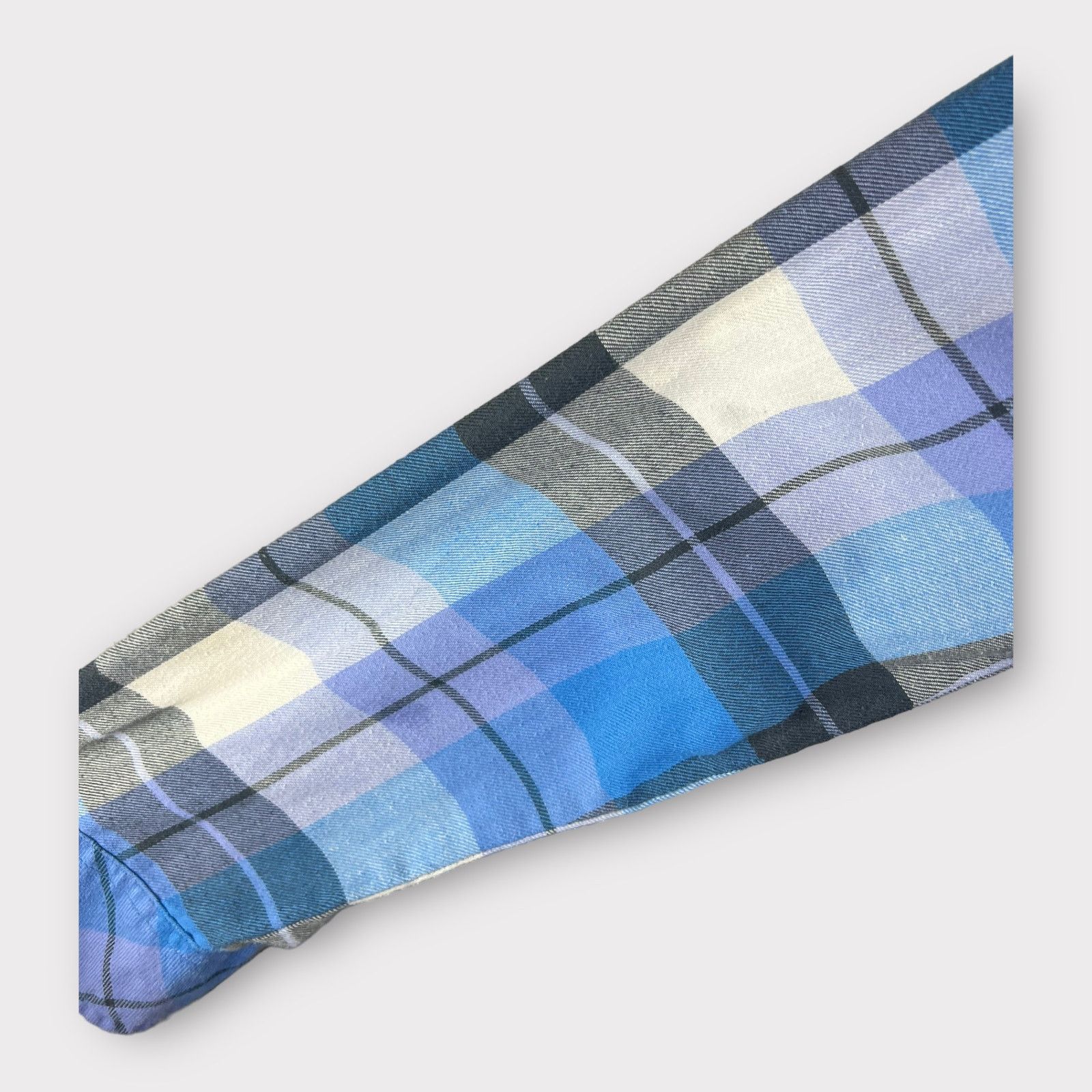 Urban Outfitters Kirra | Y2K Vintage High Low Flannel Top | Medium Size M / US 6-8 / IT 42-44 - 4 Thumbnail