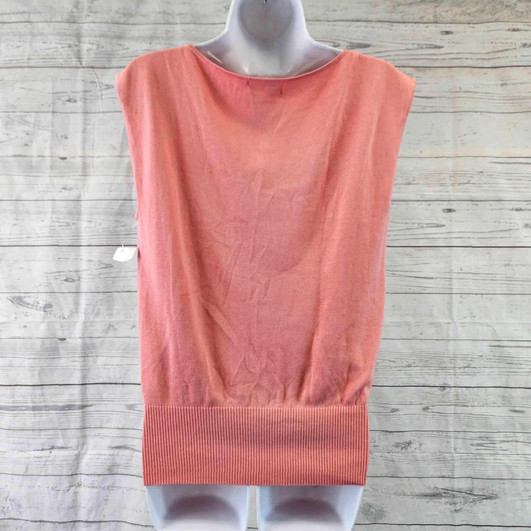 Calvin Klein Calvin Klein Womens Knit Top Sz Medium Pink Silk Blend Scoop Neck Blouse Knit Top Women M Pink Silk Blend Scoop Neck Calvin Klein Womens Knit's Top Size M / US 6-8 / IT 42-44 - 4 Thumbnail