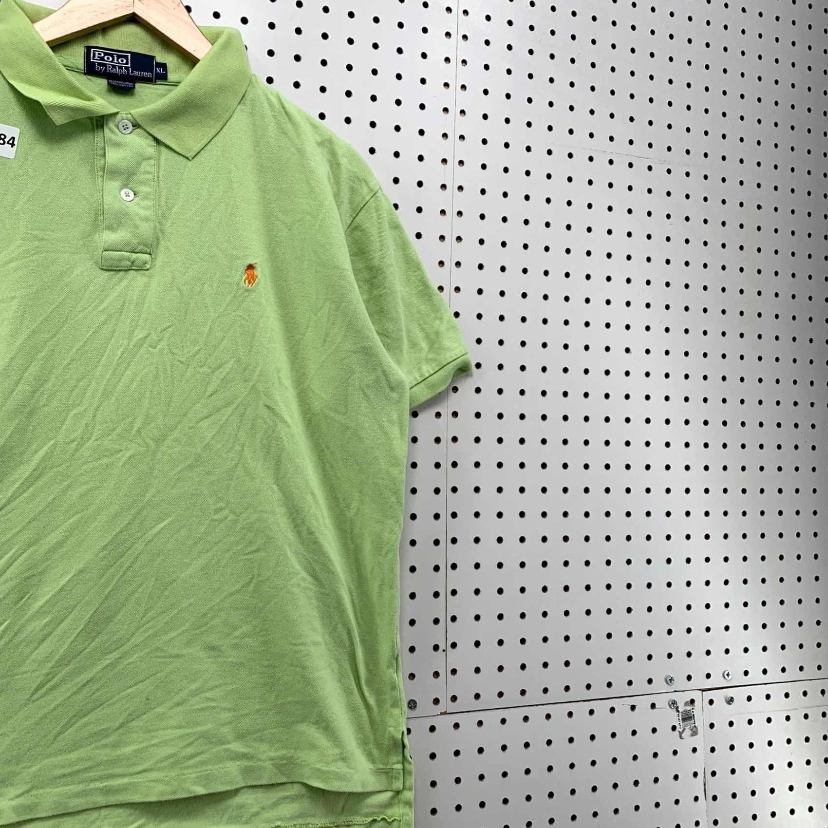 Polo Ralph Lauren Polo Ralph Lauren Polo Shirt Green Orange Pony Fits Mens Large Collared Size US L / EU 52-54 / 3 - 4 Thumbnail