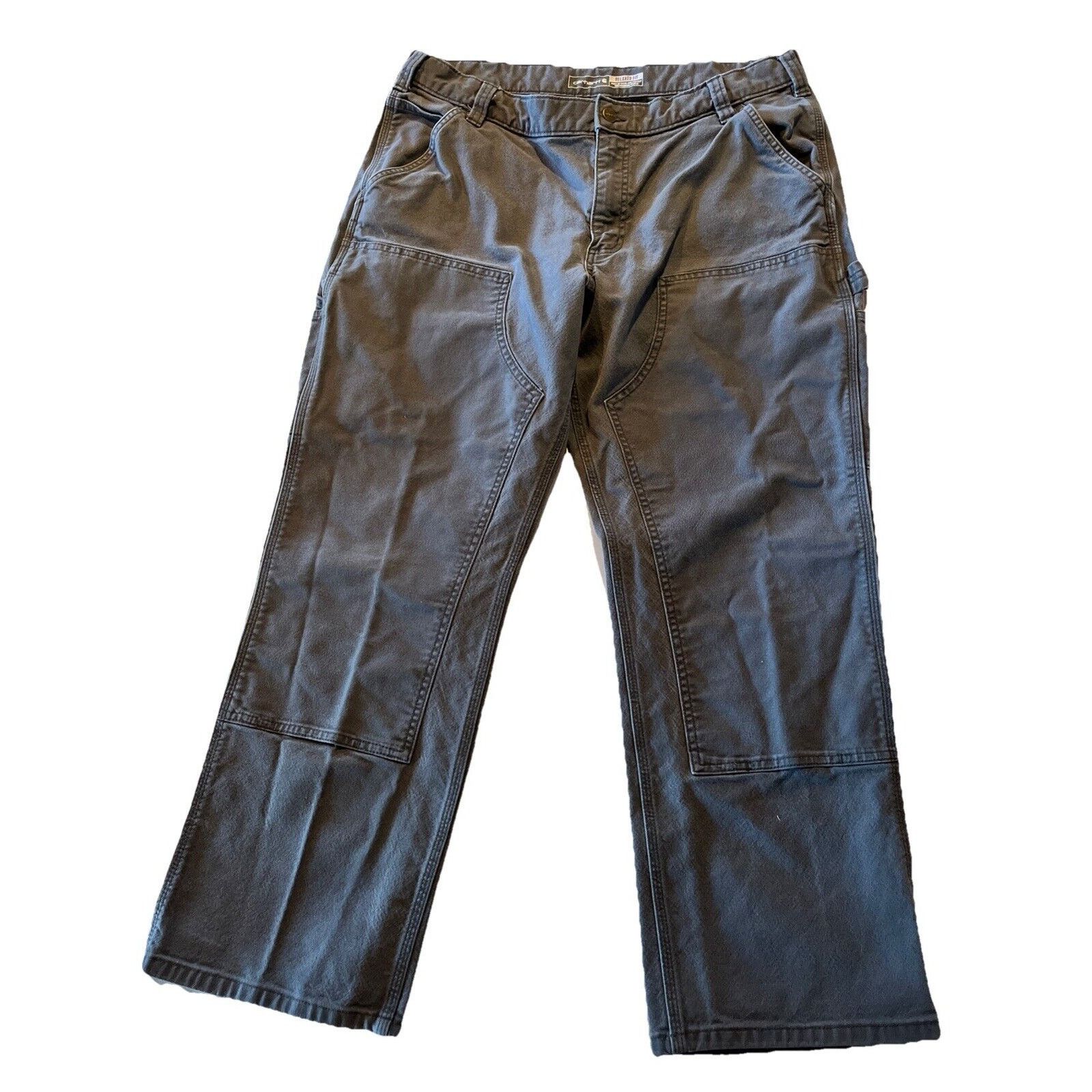 Carhartt Carhartt 36x29 Duck Canvas Double Knee Workwear Gray Pants Size US 36 / EU 52 - 14 Thumbnail