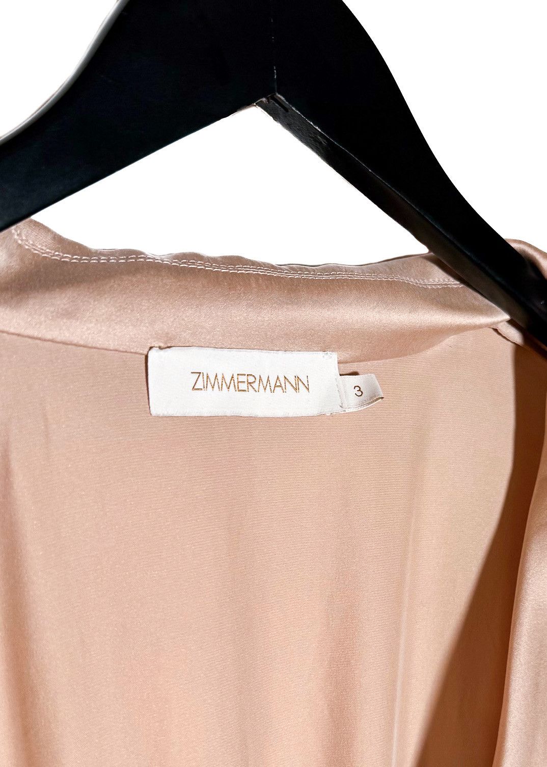 Zimmermann Zimmermann Dusty Pink Satin Classic Wrap Dress Size XL / US 12-14 / IT 48-50 - 5 Thumbnail