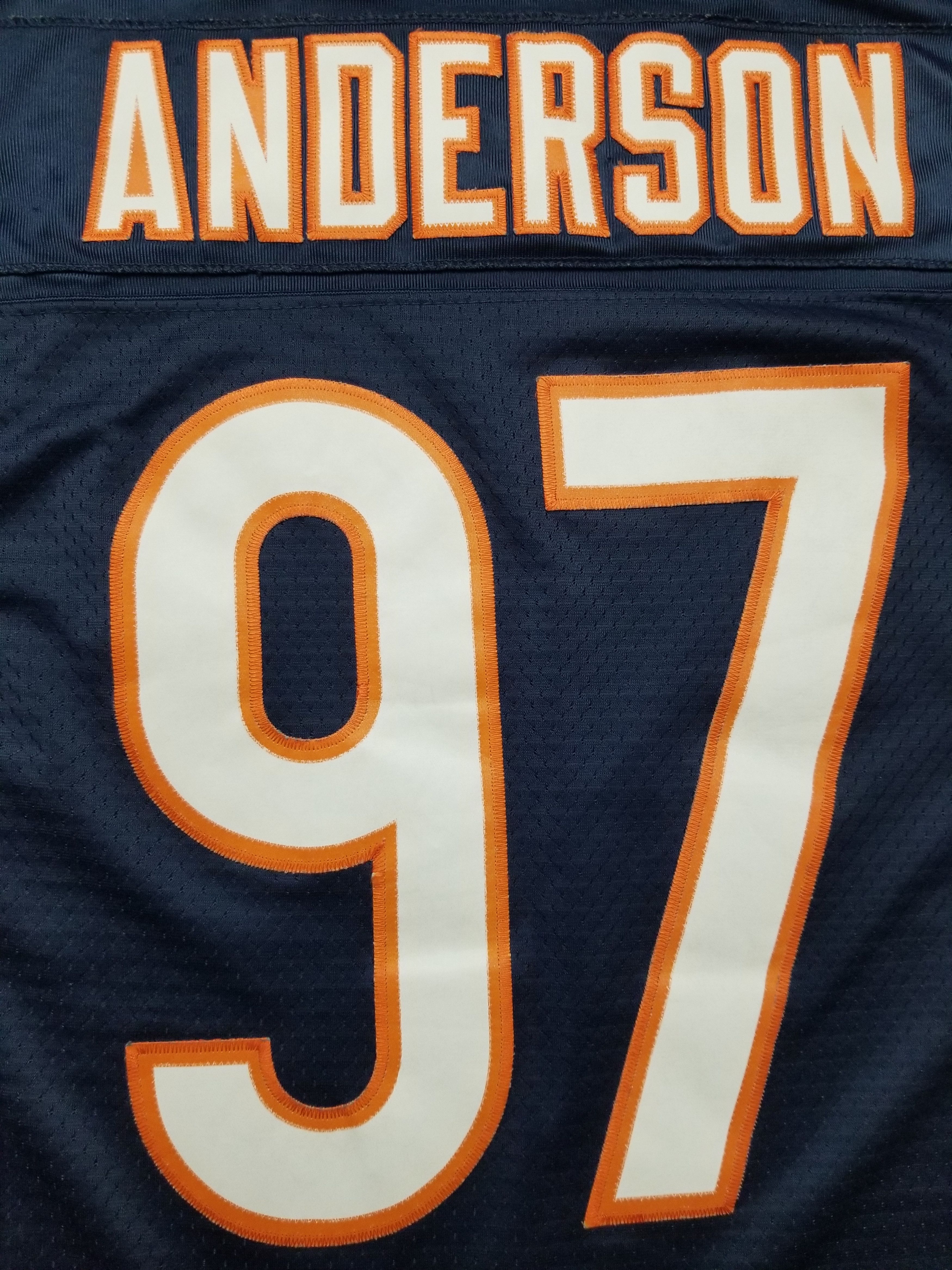 Reebok Chicago Bears Anderson #97 Embroidered NFL Football Jersey Size US S / EU 44-46 / 1 - 4 Thumbnail