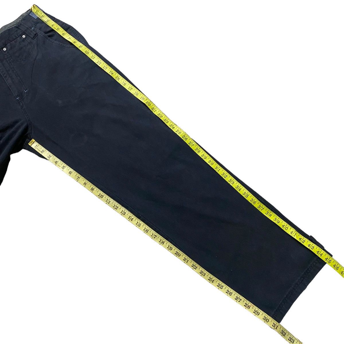 Japanese Brand SOLJAH Velcro Strap Baggy Pants Similar Girbaud Size US 32 / EU 48 - 20 Thumbnail