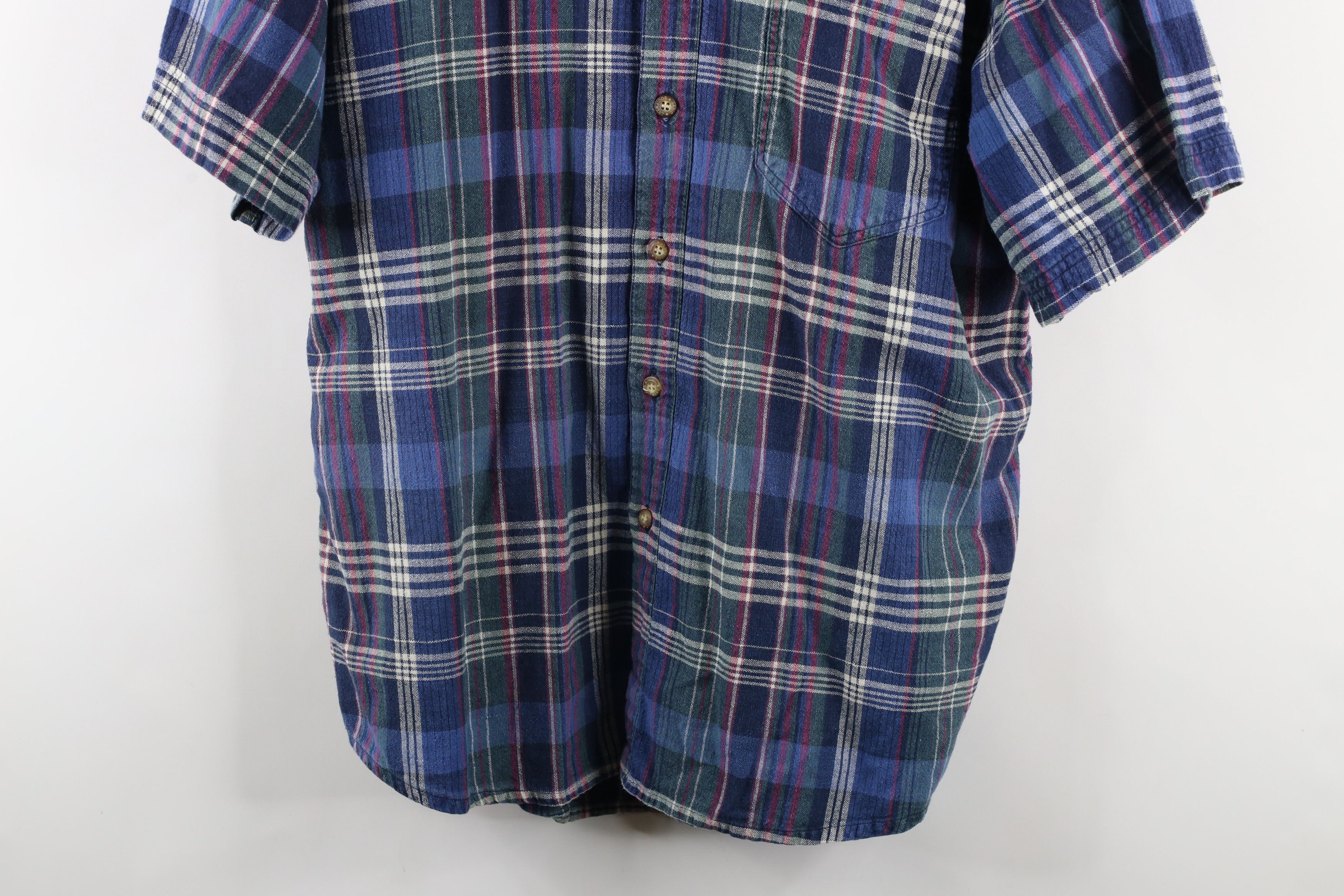 Vintage Vintage 90s Streetwear Weave Short Sleeve Button Down Shirt Size US XL / EU 56 / 4 - 3 Thumbnail