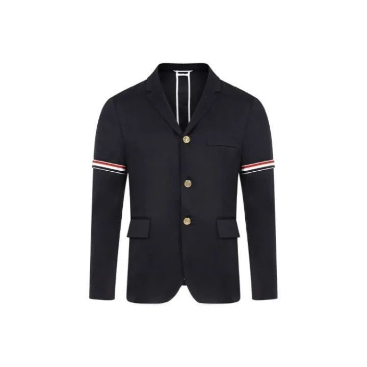 Thom Browne Thom Browne Navy Blue Striped Blazer for Men -2507 Size US S / EU 44-46 / 1 - 7 Thumbnail