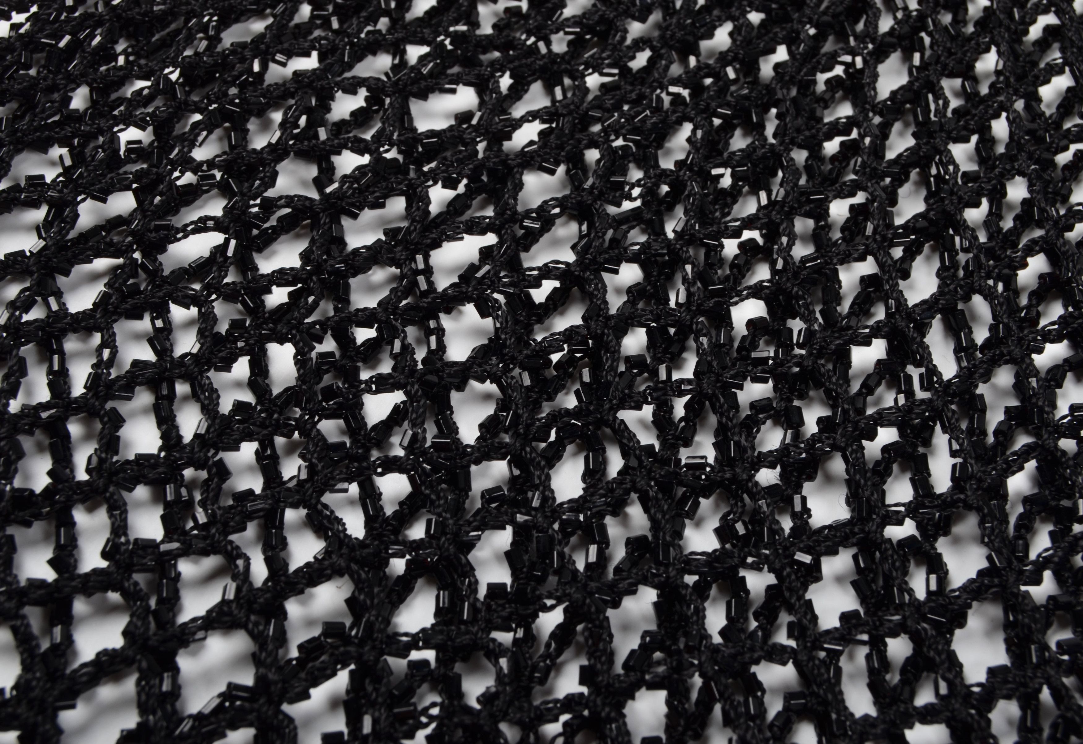 Other Y2K Fishnet Crochet Knit Beaded Grunge Whimsigoth Top Blouse Size ONE SIZE - 7 Thumbnail