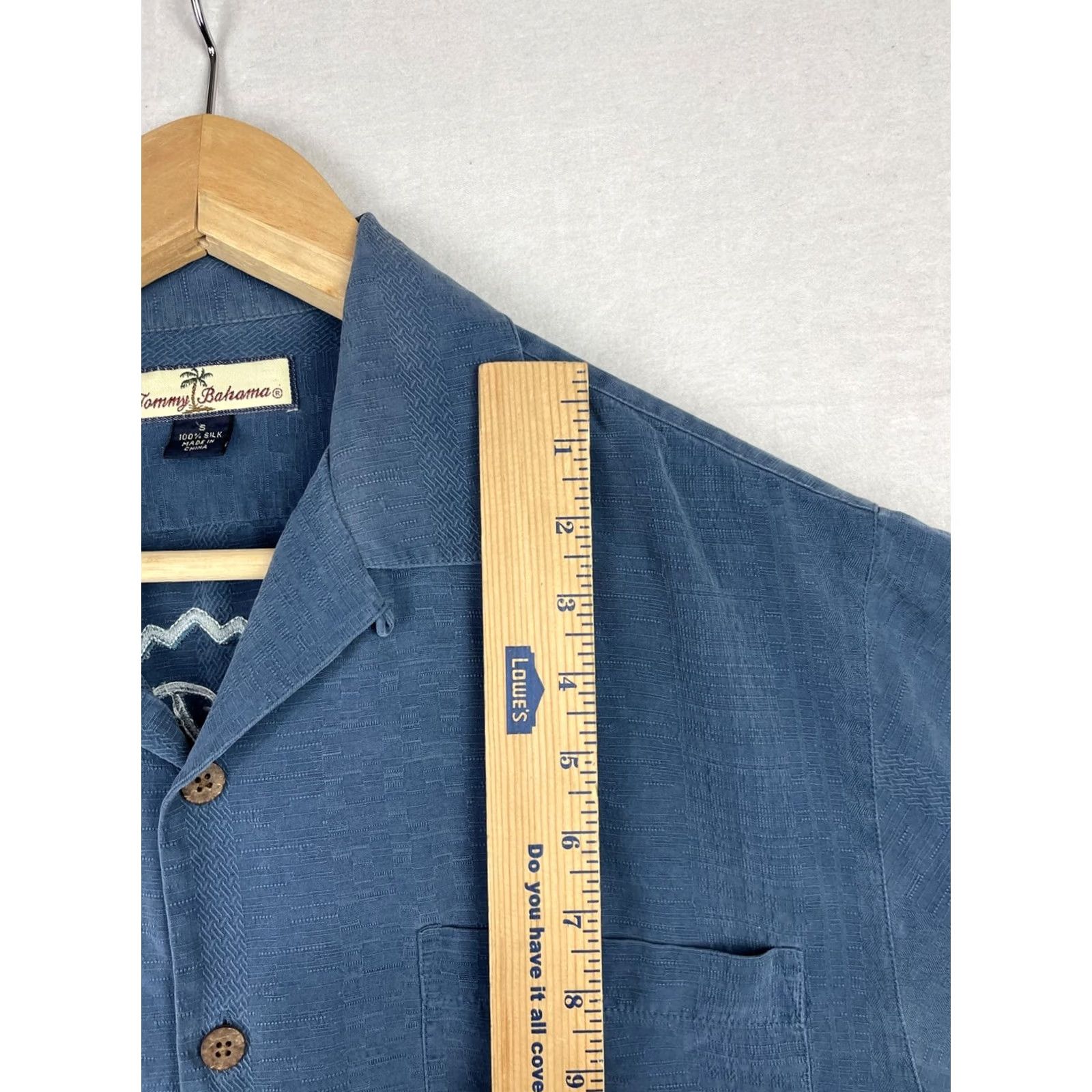 Tommy Bahama Tommy Bahama Shirt Men Small Blue Bogey & Last Call Camp Beach Hawaiian Silk Shirt Size US S / EU 44-46 / 1 - 7 Thumbnail