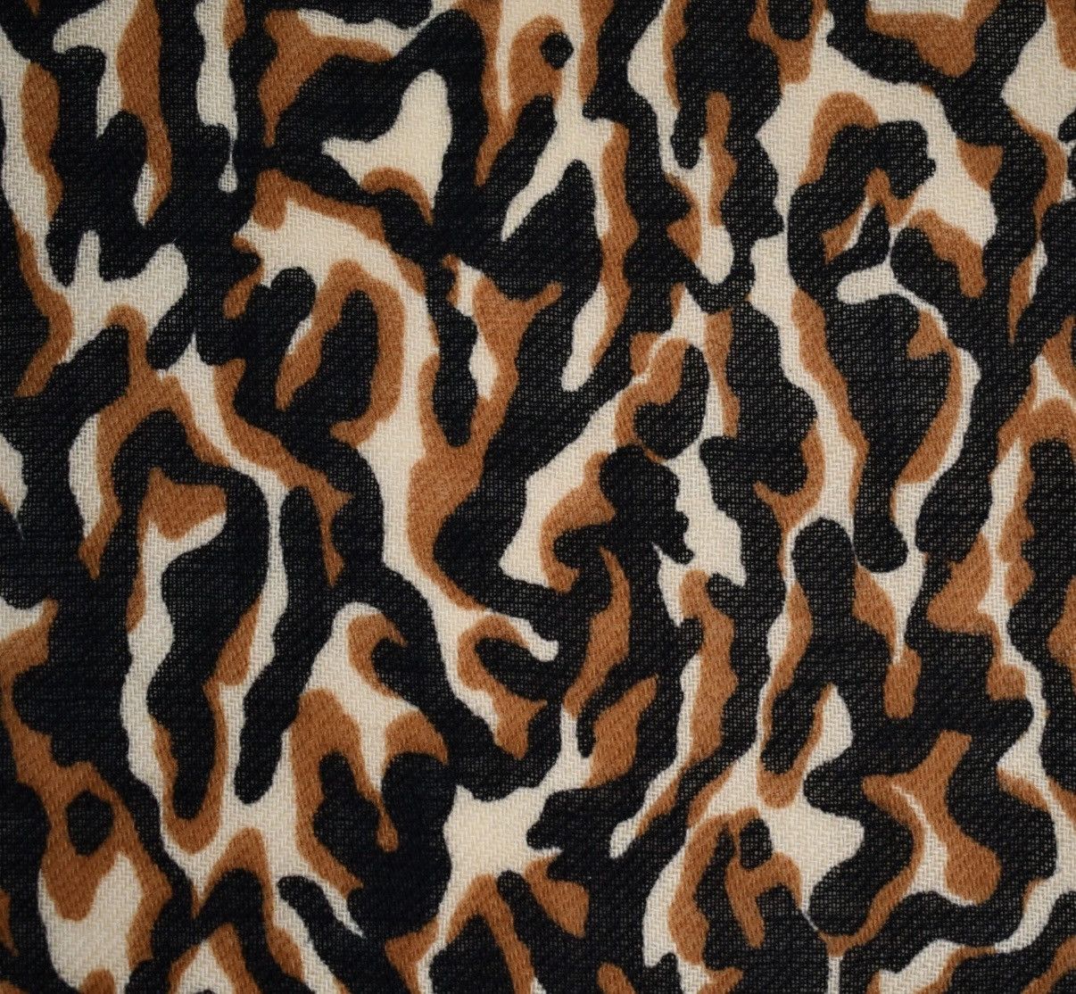 Saint Laurent Paris Leopard Print Saint Laurent Twill Wool Bandana Scarf Size ONE SIZE - 2 Thumbnail