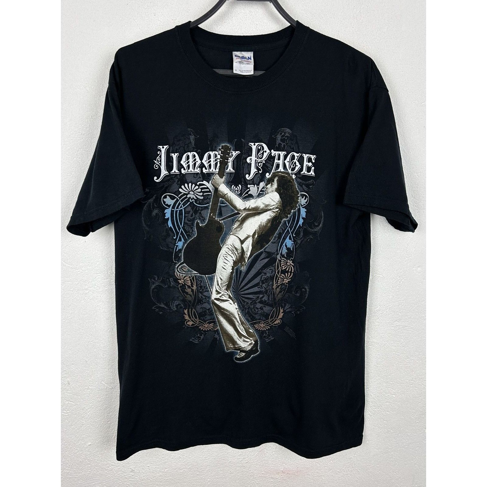 Band Tees 00s Vintage Jimmy Page Led Zeppelin Guitarist 2009 T-Shirt Size US M / EU 48-50 / 2 - 1 Thumbnail