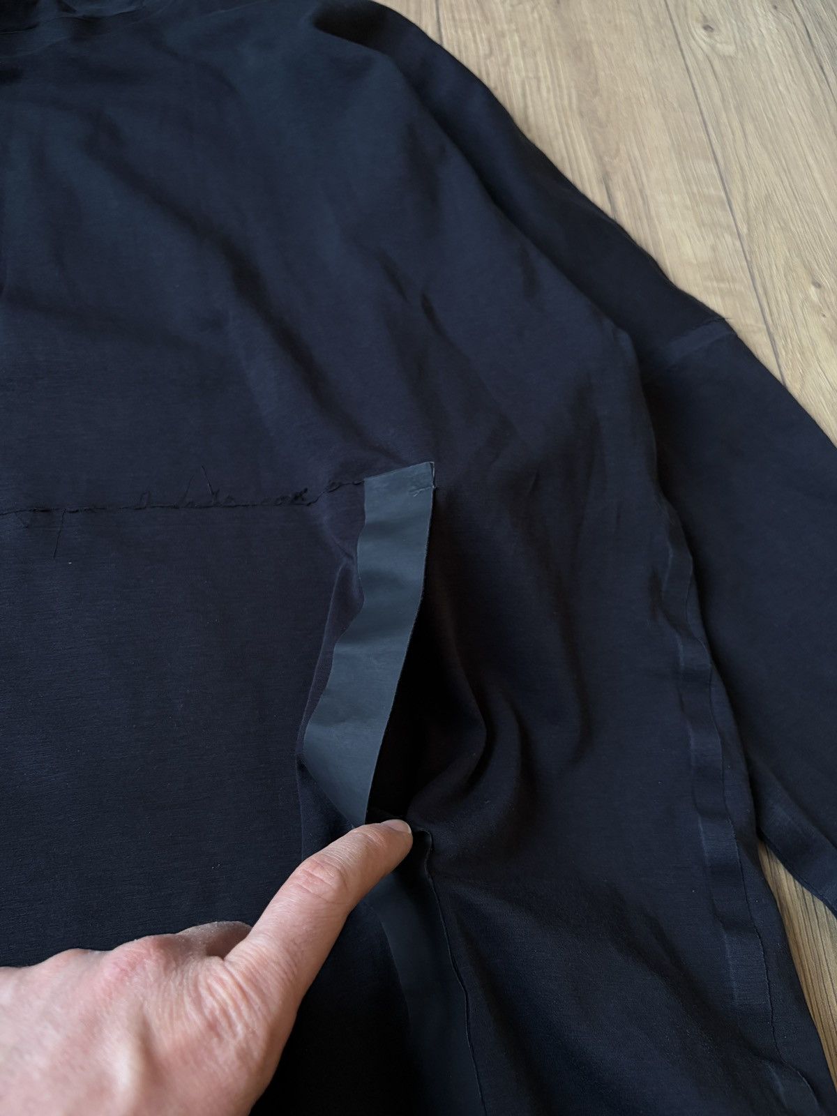Other Barbara Alan Avant Garde Black Hooded Sweatshirt Robe Size US S / EU 44-46 / 1 - 10 Thumbnail