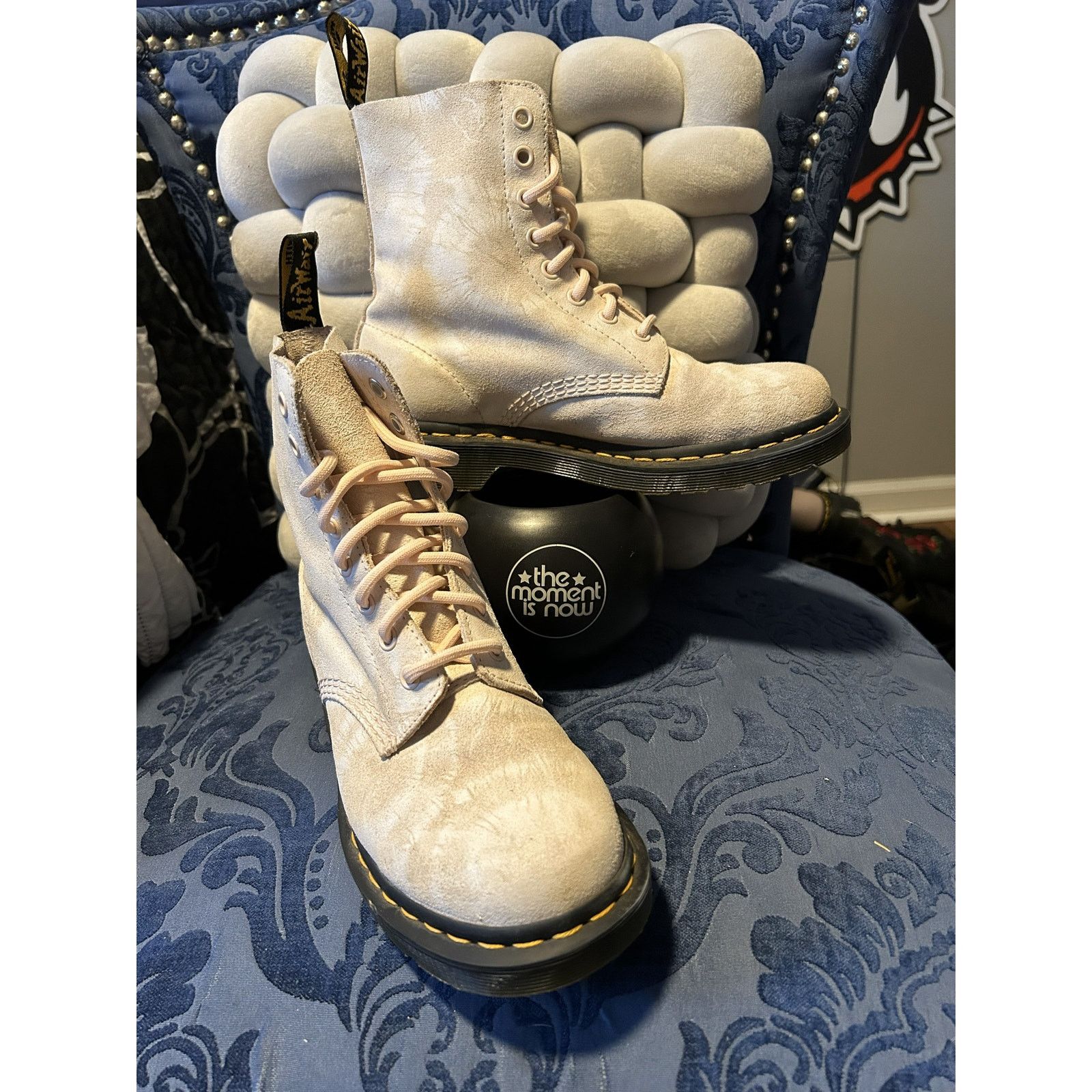 Dr. Martens Dr Martens Light Pink Tye Dye Suede Size 7/EU 38 Size US 7 / IT 37 - 1 Thumbnail