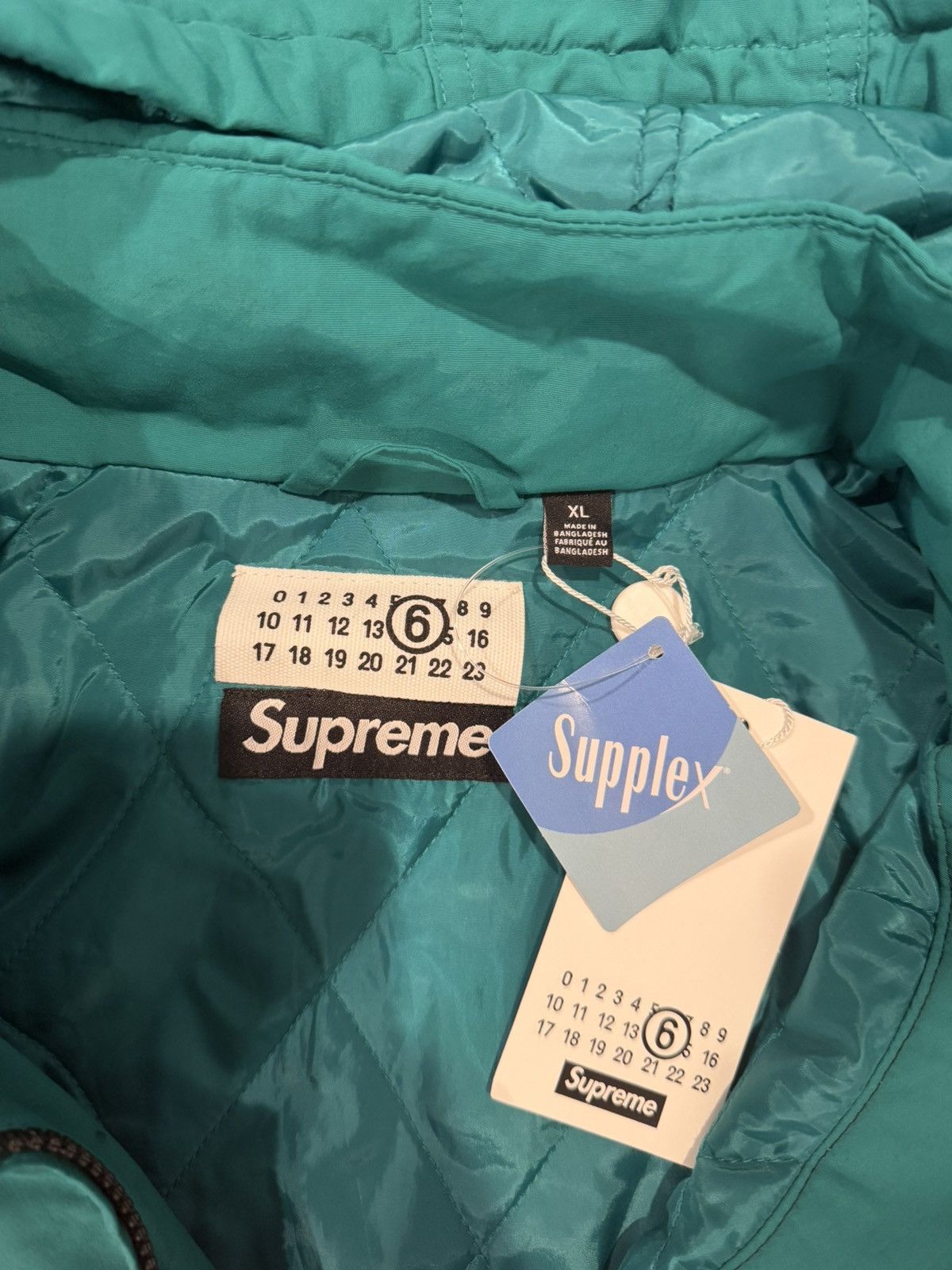 Maison Margiela × Supreme Supreme/ Maison Margiela Split Stadium Jacket Size US XL / EU 56 / 4 - 2 Thumbnail