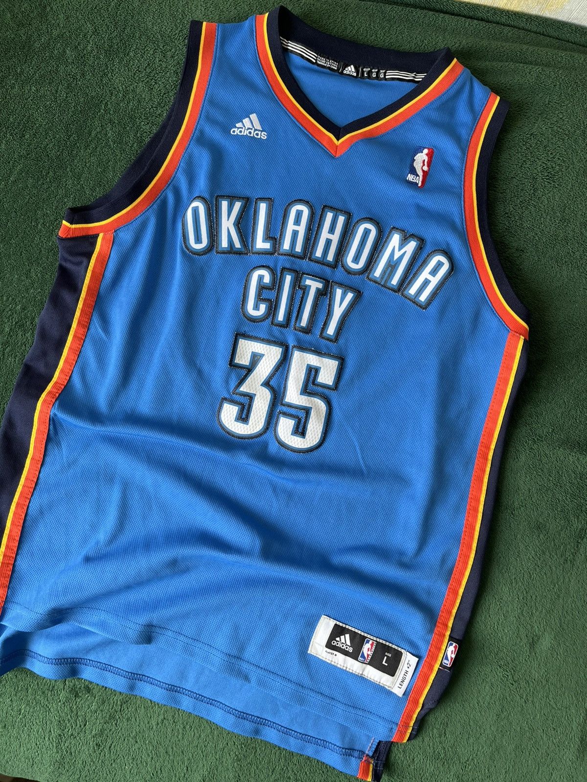 NBA 🔥 Kevin Durant adidas Oklahoma city NBA jersey Vintage 2013 Size US L / EU 52-54 / 3 - 2 Thumbnail