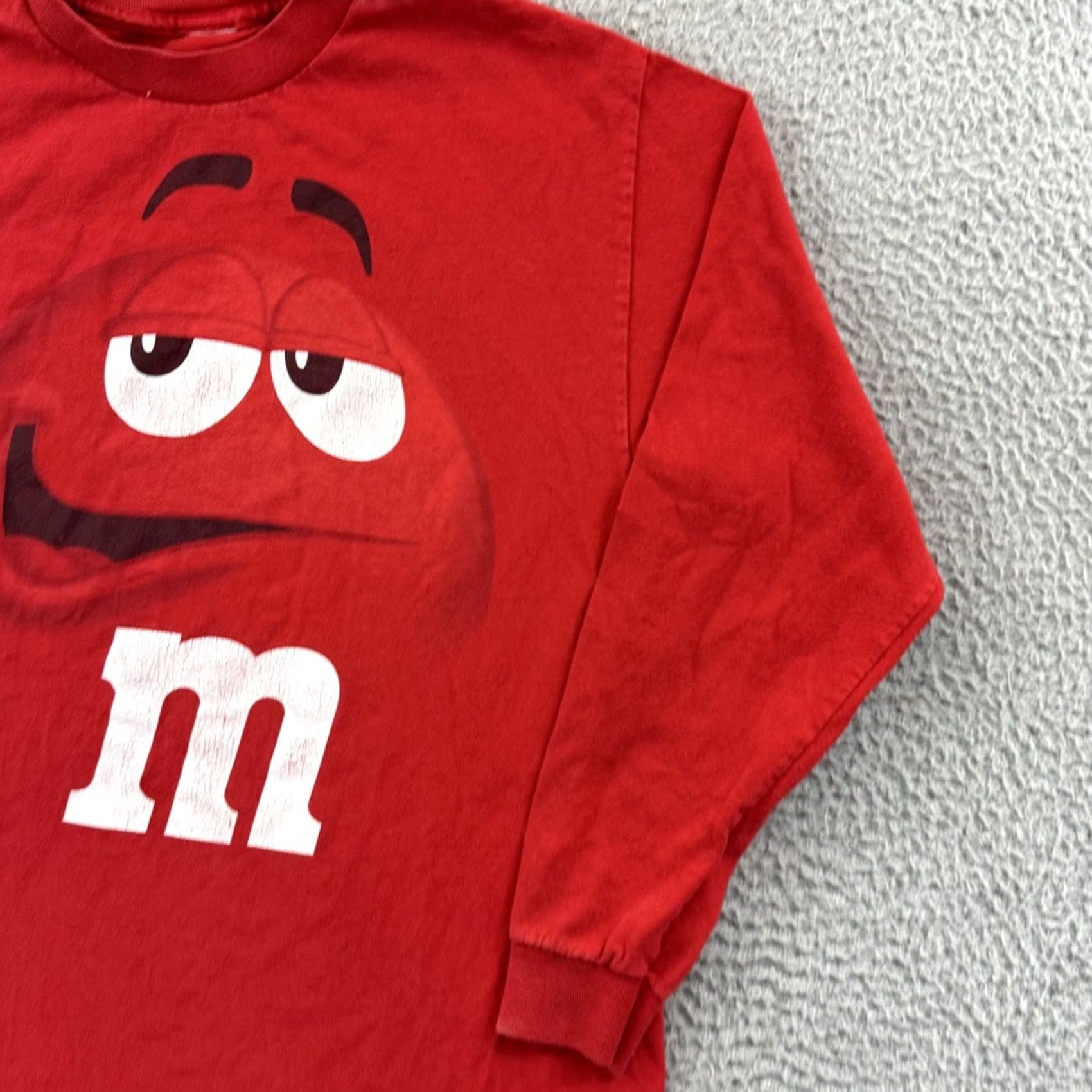 Vintage VINTAGE M&Ms Shirt Adult Medium Red Candy Long Sleeve 90s Hersheys Pullover USA Size US M / EU 48-50 / 2 - 5 Thumbnail