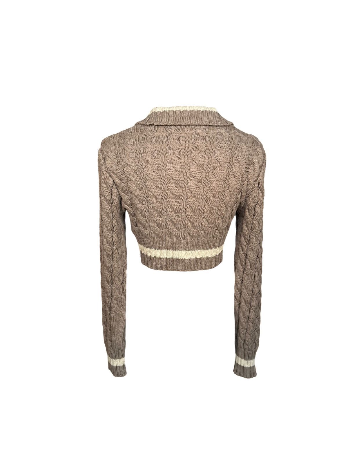 Dion Lee Dion Lee Cable Knit Cropped Jumper Size XS / US 0-2 / IT 36-38 - 2 Thumbnail