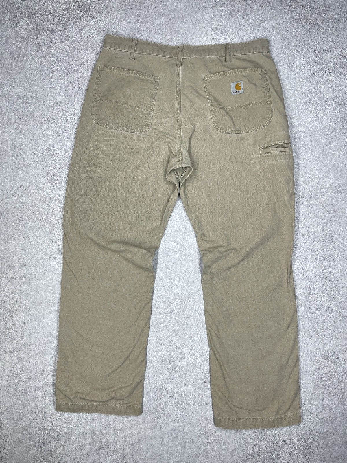 Carhartt Vintage Carhartt WIP Canvas Pants Relaxed Fit Beige Y2K Size US 36 / EU 52 - 2 Thumbnail