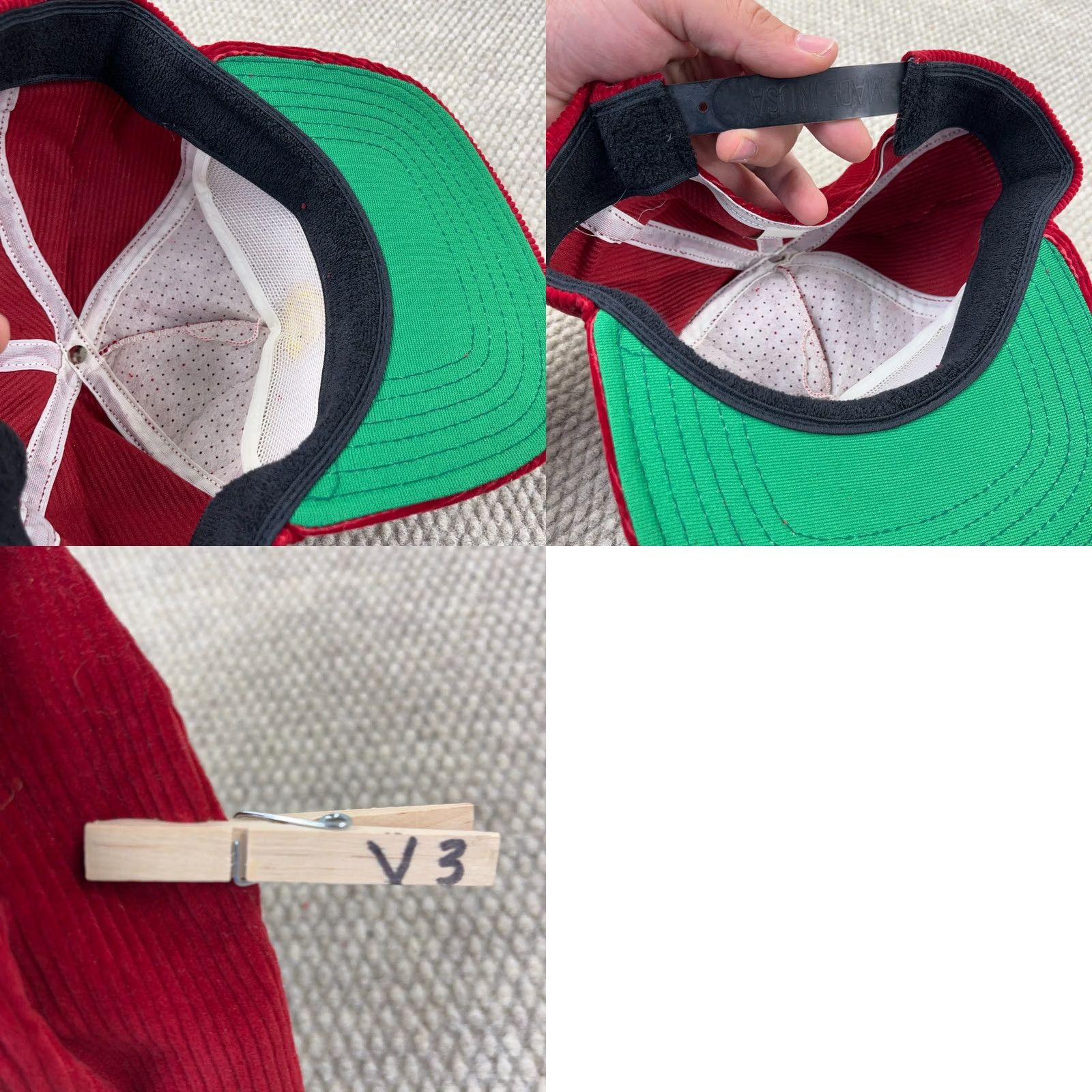 Vintage VINTAGE Norfolk Western Trucker Hat Cap Corduroy N&W Railroad Pocahontas USA Adult Adjustable Red 80s 90s Mens Size ONE SIZE - 8 Thumbnail
