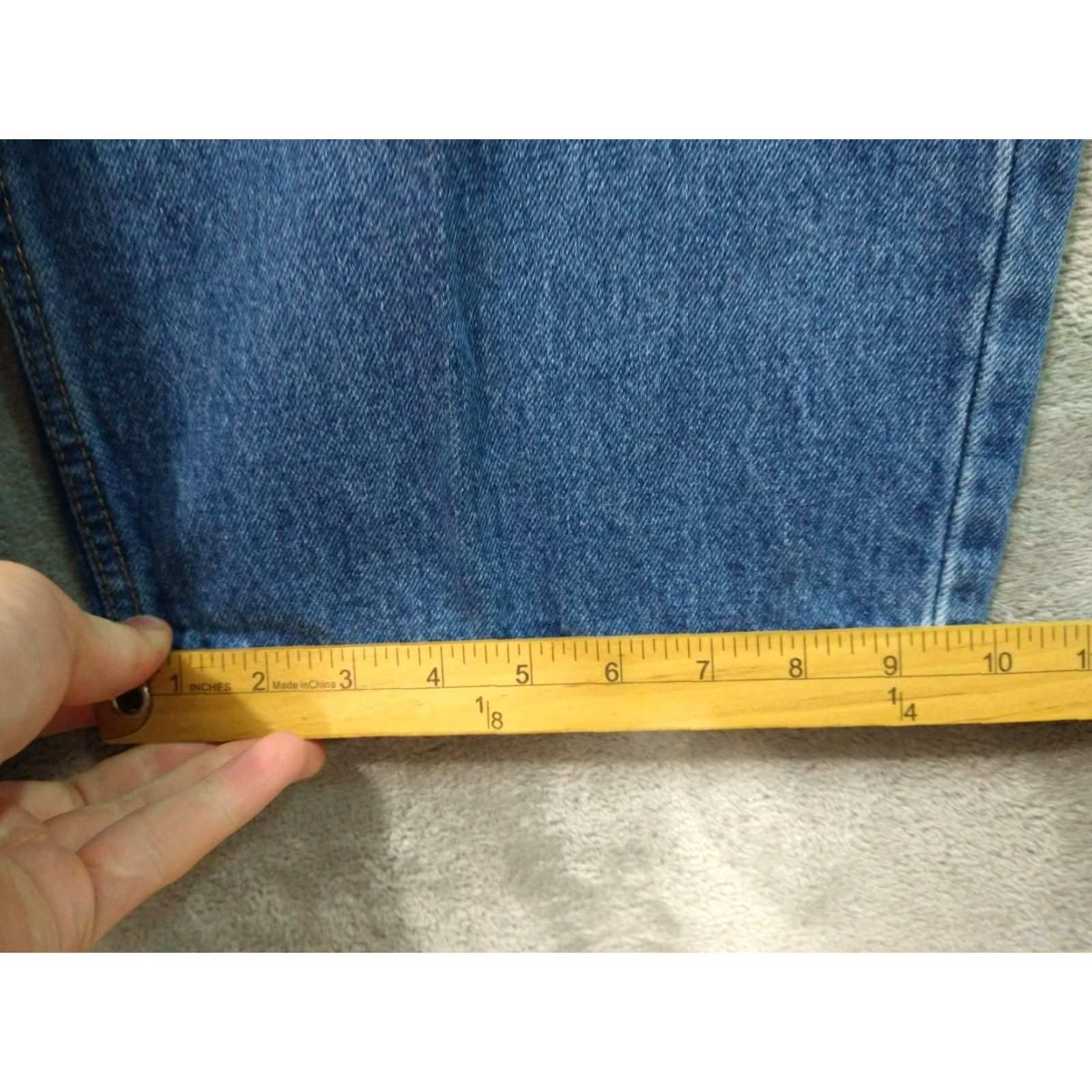 Levi's VINTAGE Levi's Jeans 550 Men - 50x30 Blue Denim Relaxed Tapered Fit 5-Pocket Medium Wash Mens Clothing Size US 34 / EU 50 - 6 Thumbnail