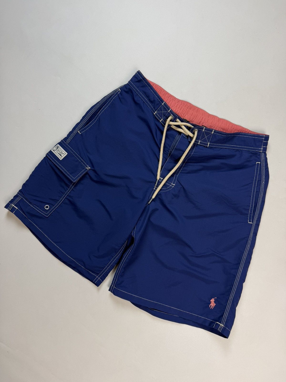 Polo Ralph Lauren Polo Ralph Lauren Nylon Cargo Pocket Beach Swimming Shorts Size US 30 / EU 46 - 4 Thumbnail