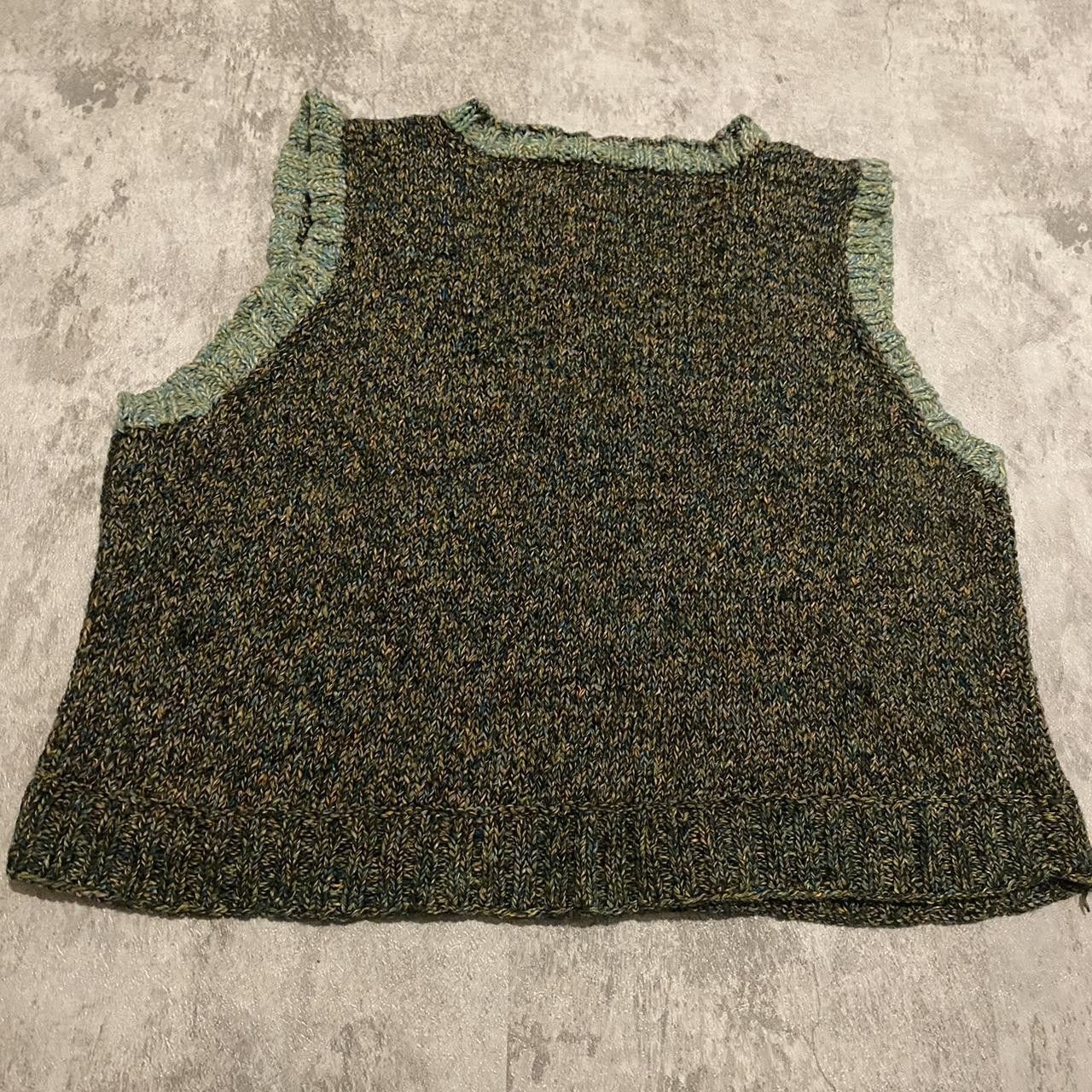 Other Green 90s Vintage Handmade sweater vest Retro vintage y2k Size M / US 6-8 / IT 42-44 - 2 Thumbnail