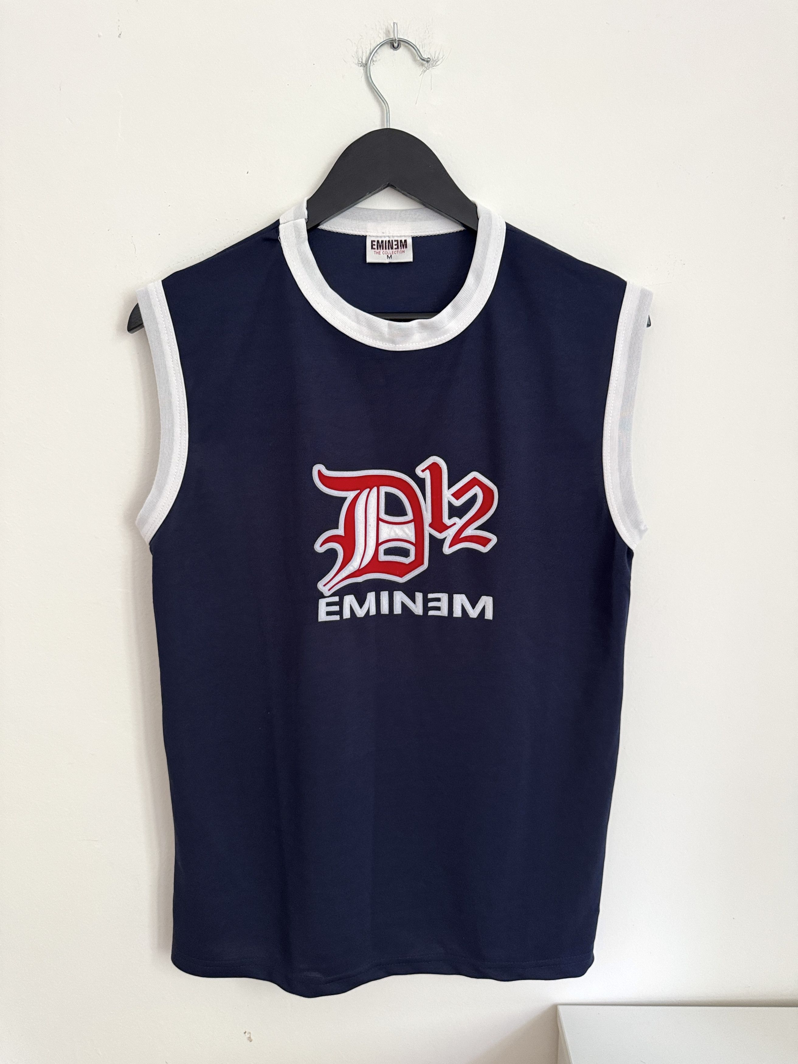 Vintage Eminem D12 Sleeveless Shirt Vintage Y2K Rap Tee Size M Navy Size US M / EU 48-50 / 2 - 1 Thumbnail