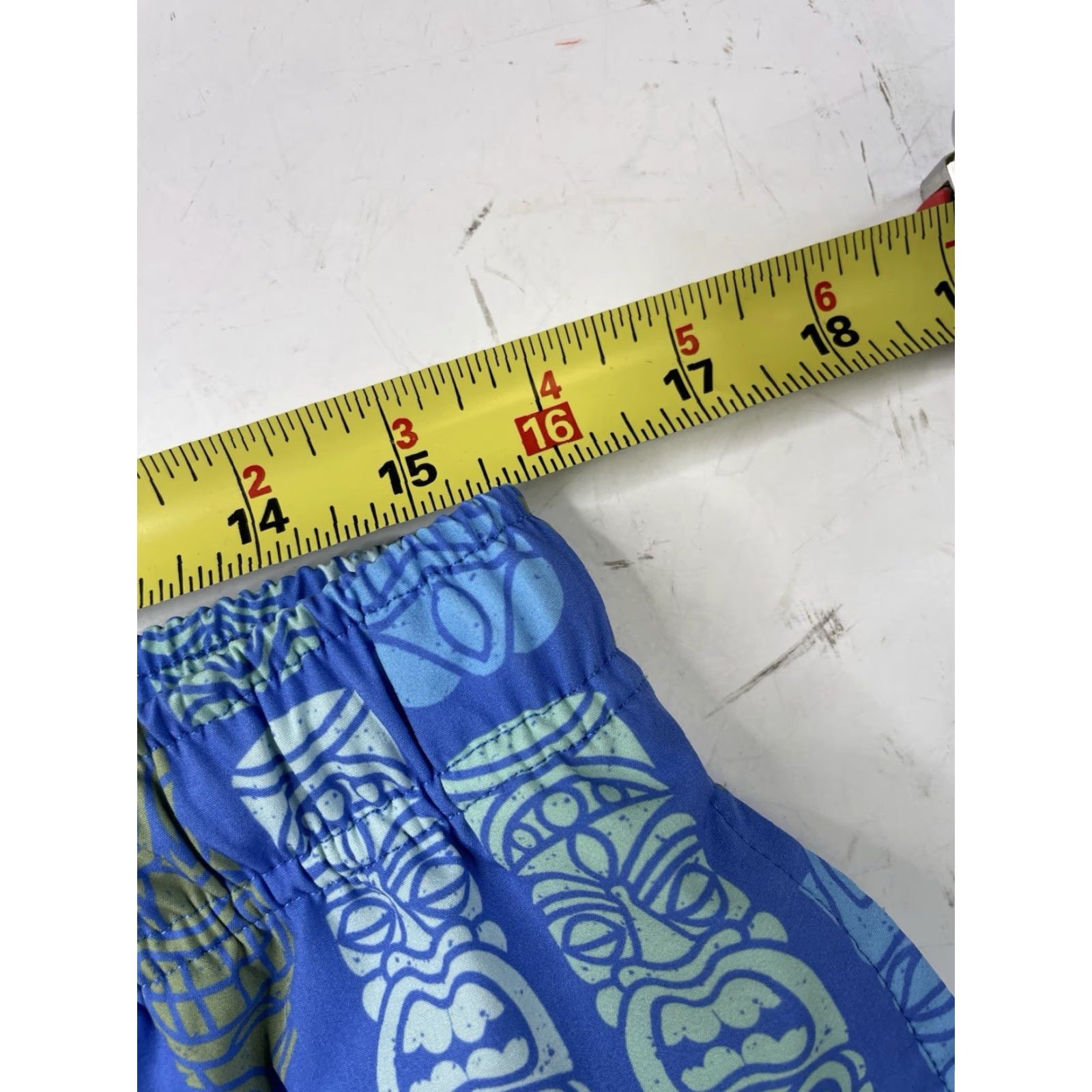 Vintage Bearbottom Mens XL Blue 7” Lined Trunks Swim Shorts Bottom Size US 36 / EU 52 - 3 Thumbnail