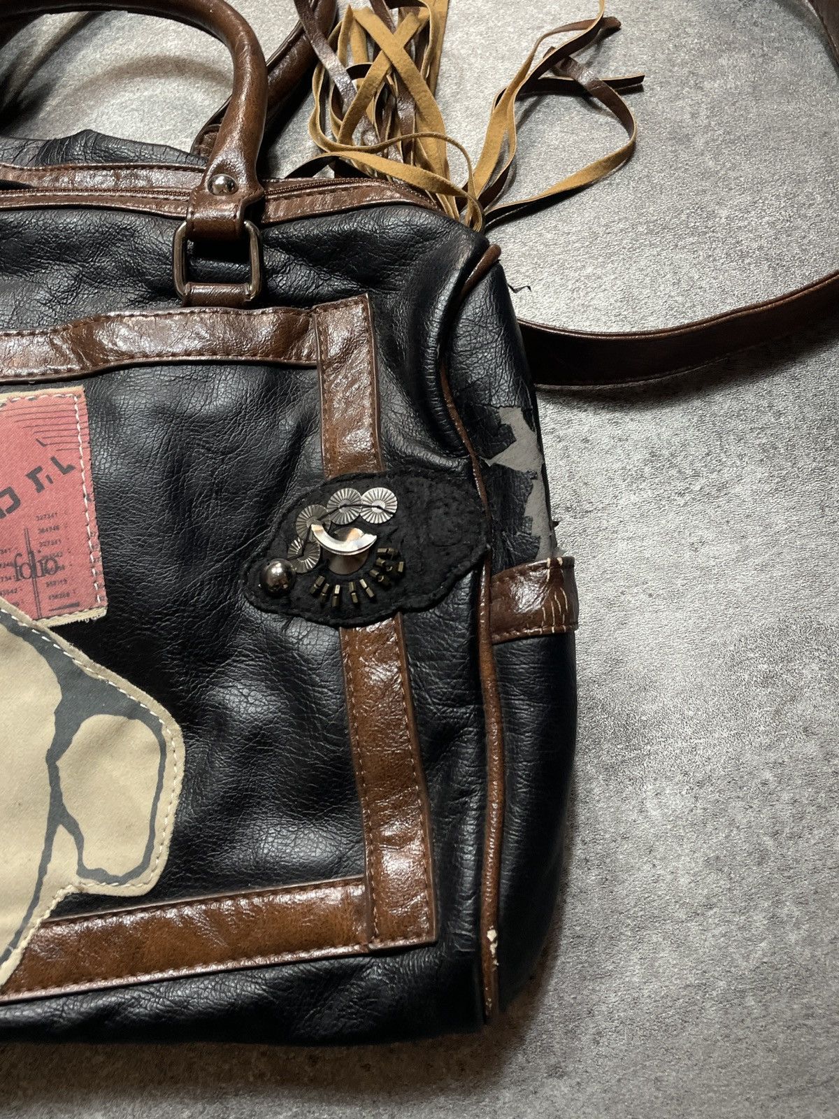 Vintage 🔥RARE🔥Vintage Y2K Bag Leather Rare Streetwear Hype Size ONE SIZE - 13 Thumbnail
