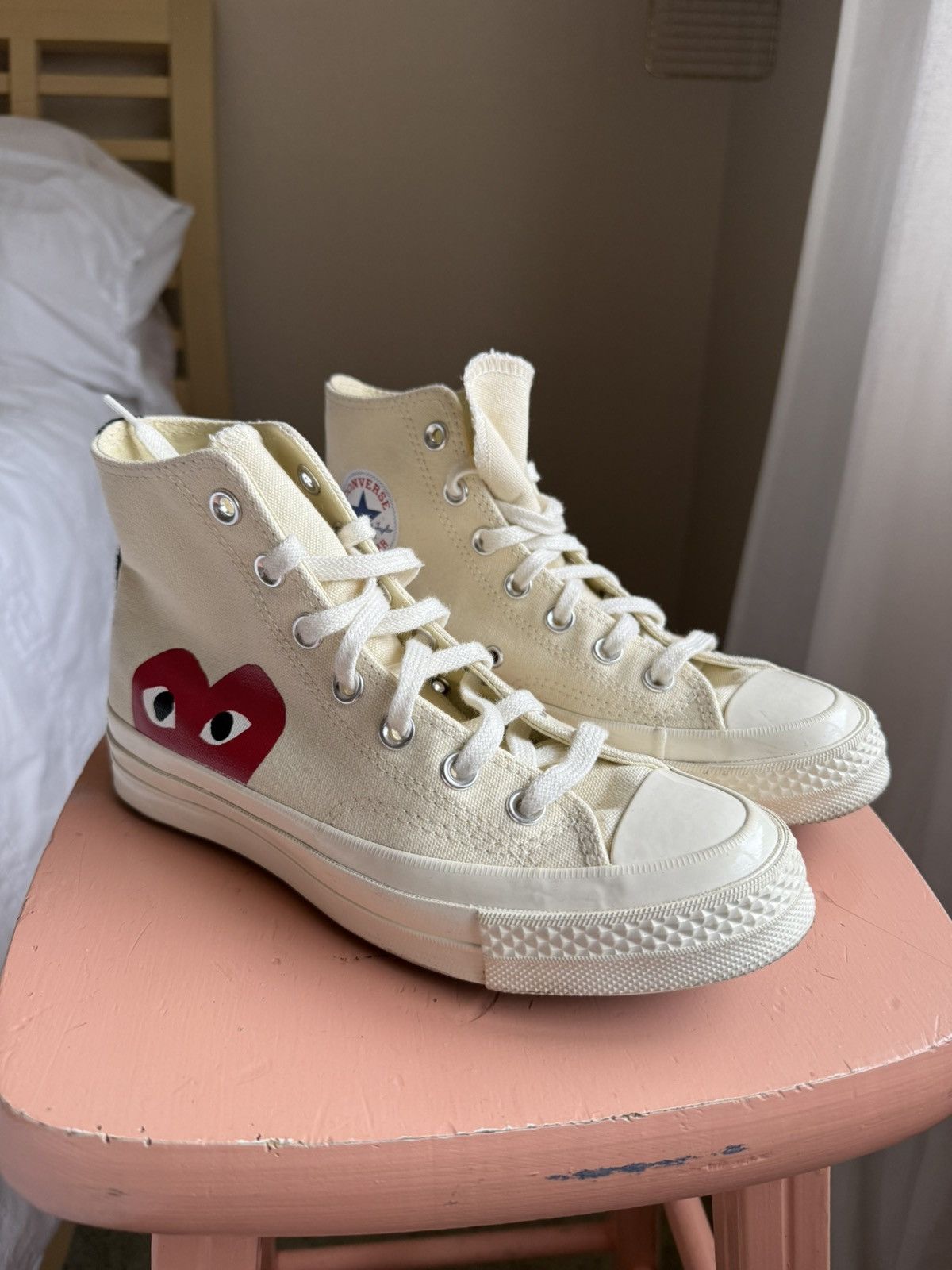 Comme des Garcons PLAY × Converse CDG chucks Size US 6 / IT 36 - 1 Thumbnail