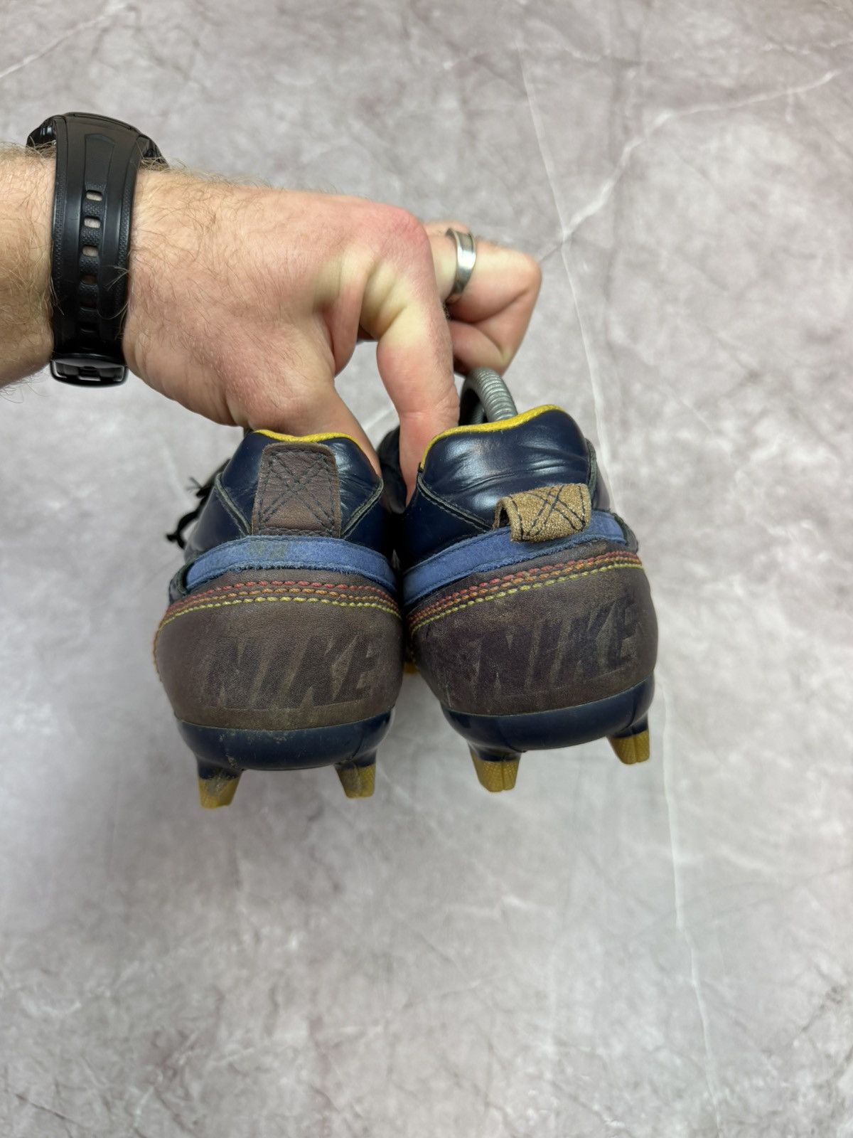 Nike Vintage Football Boots Nike Rare Tiempo Leather Ronaldinho Size US 8.5 / EU 41-42 - 4 Thumbnail