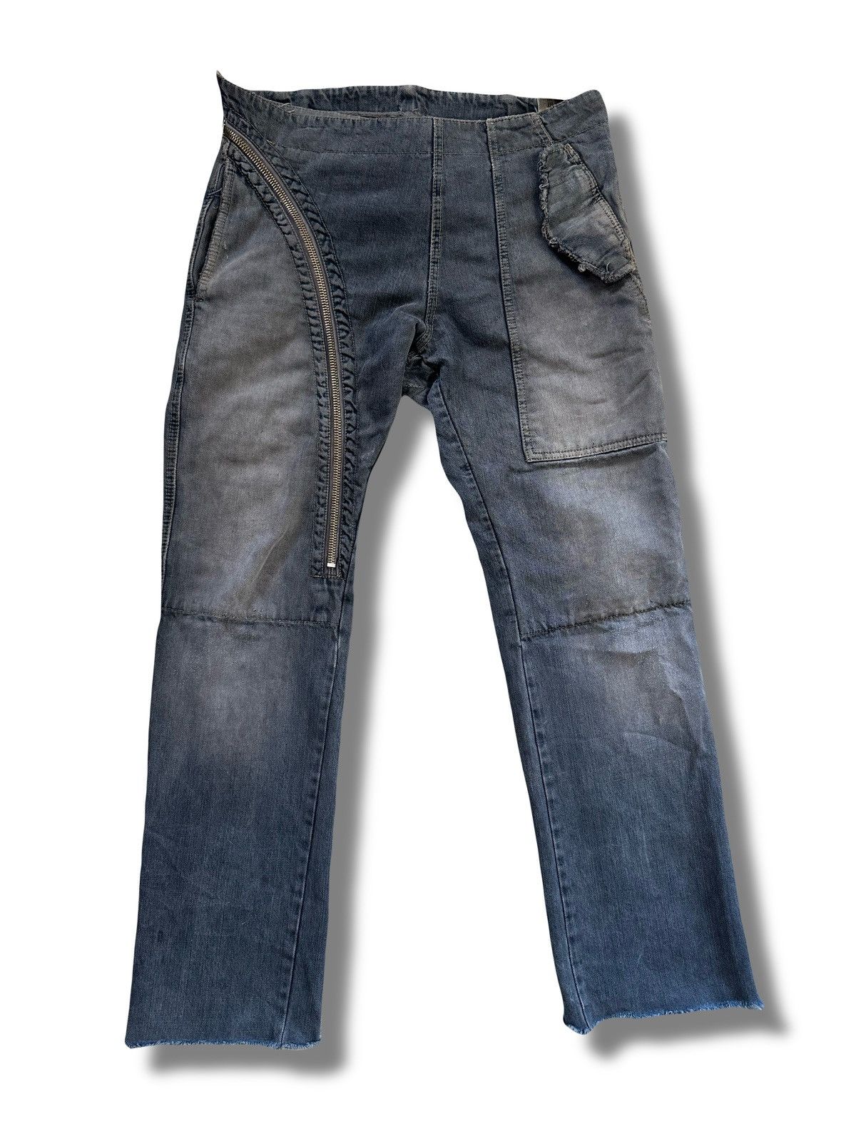 Rick Owens × Rick Owens Drkshdw AW06 Rick Owens Dustulator Drkshdw Double Layer Aircuts Size US 32 / EU 48 - 3 Thumbnail
