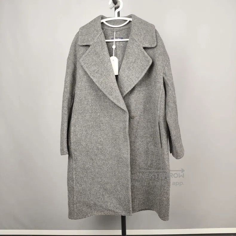 Max Mara Max Mara Gray Wool Coat Size M / US 6-8 / IT 42-44 - 1 Thumbnail