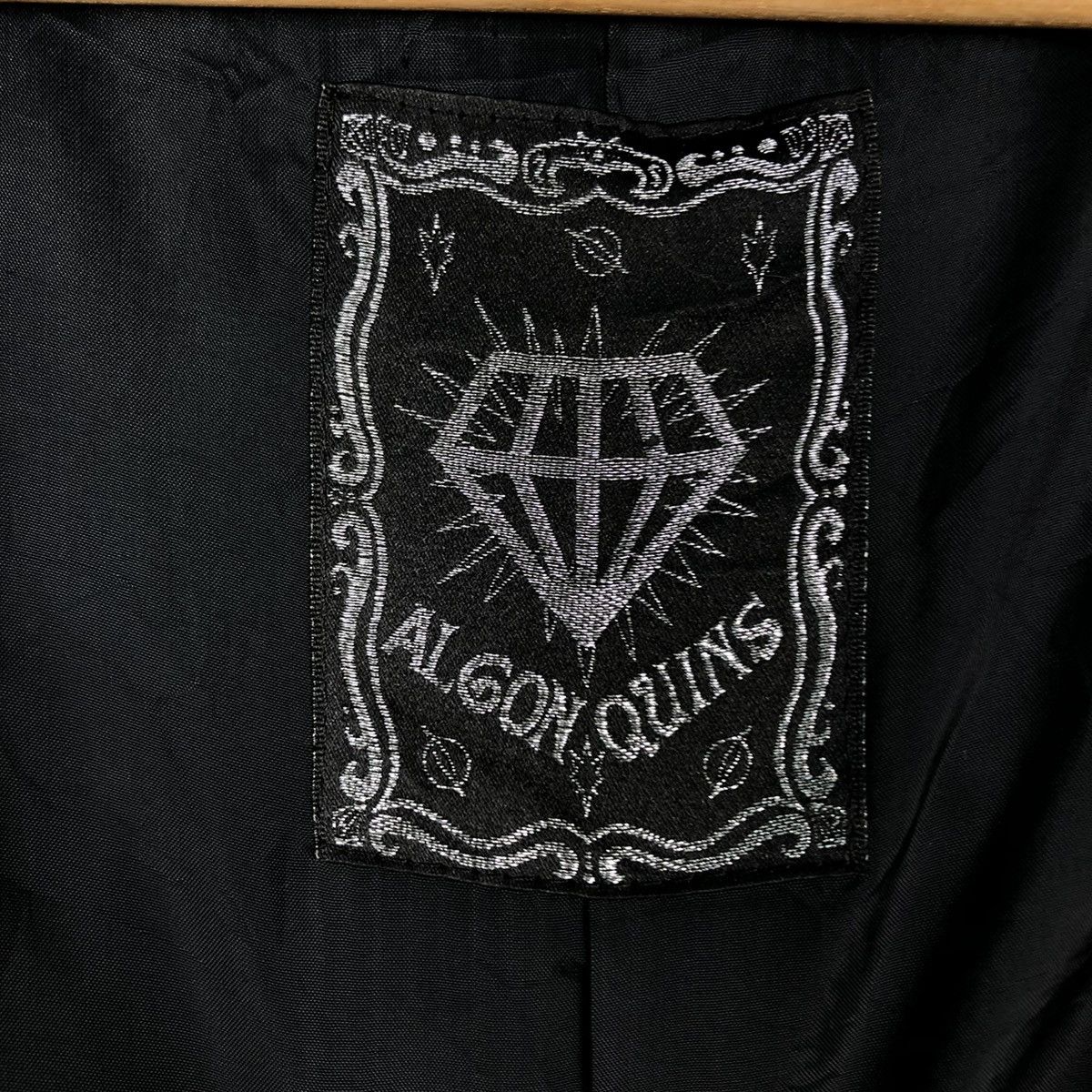 Vintage 🔥ULTIMATE BLACK BIKER CROPPED JACKET PUNK ALGON QUINS JAPAN Size S / US 4 / IT 40 - 19 Thumbnail