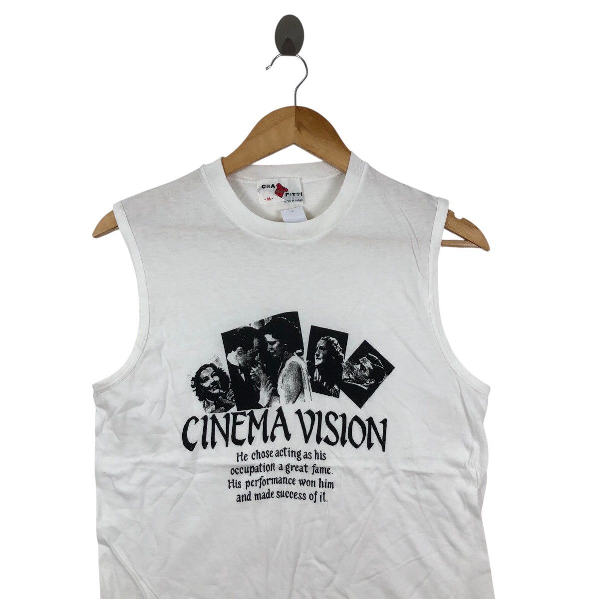 Vintage Vintage 90s Cinema Vision Sleeveless T Shirt Film Movie Size US M / EU 48-50 / 2 - 2 Thumbnail