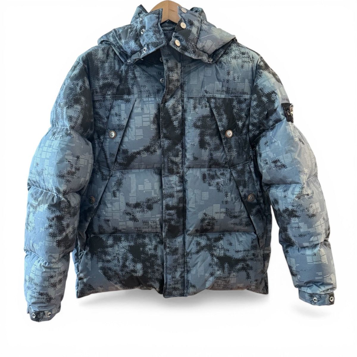 Stone Island Stone Island FW24 Earth Mapping Camo Ice Jacket - Green Size US M / EU 48-50 / 2 - 13 Thumbnail