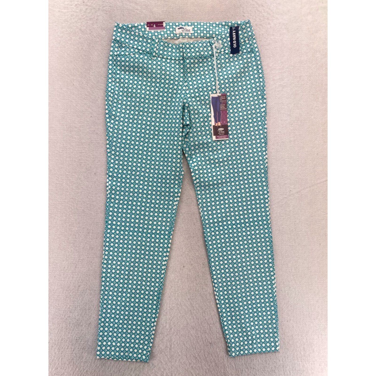 Old Navy Old Navy The Diva Pants Women's 4 Blue Stretch Fabric Slim Leg Ankle Crop Chino Size 27" / US 4 / IT 40 - 2 Thumbnail