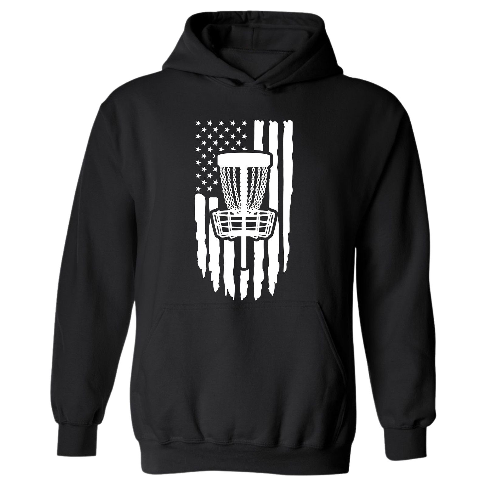 Gildan Disc Golf Hoodie PATRIOTIC AMERICAN Flag Sweatshirt Size US L / EU 52-54 / 3 - 3 Thumbnail