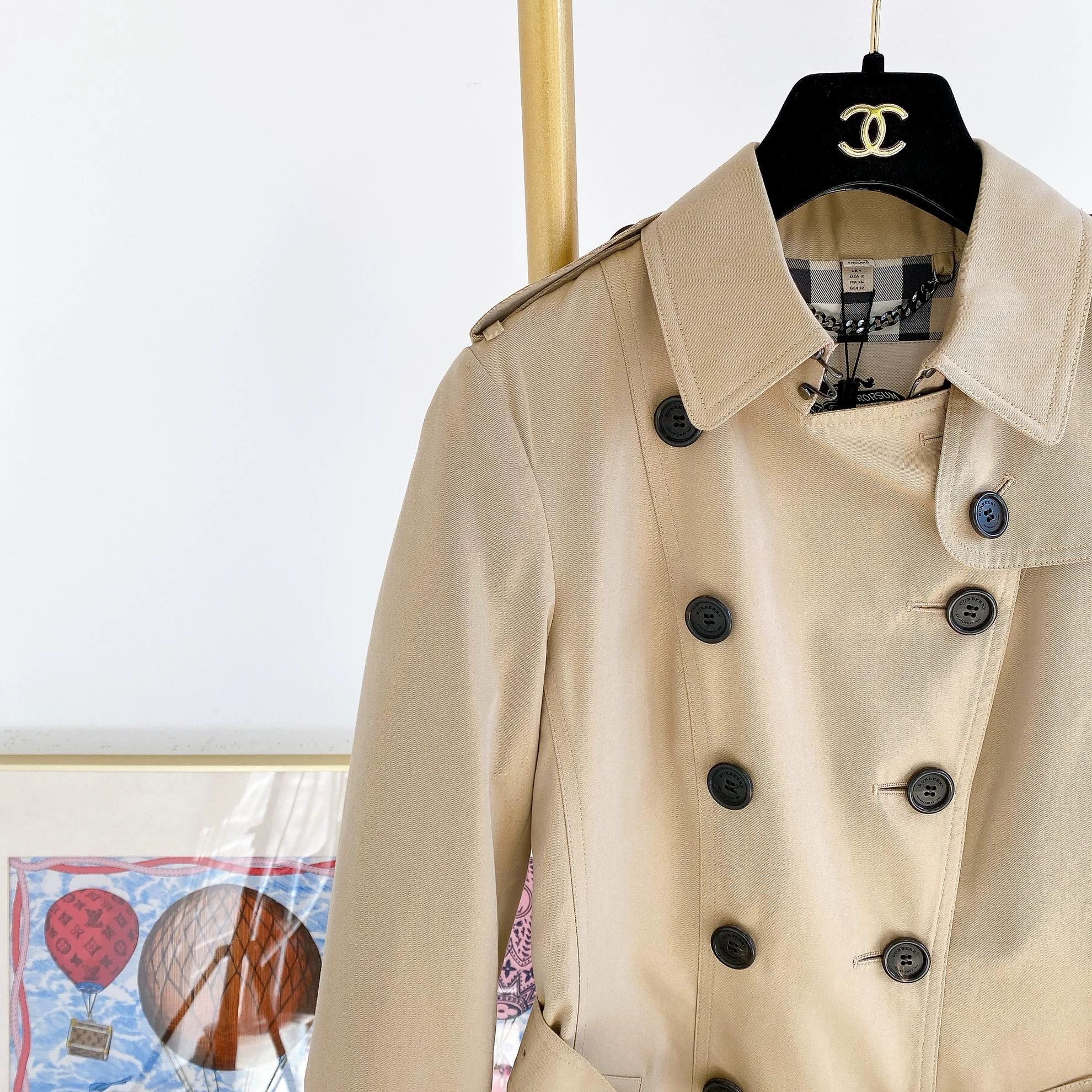 Burberry Burberry Khaki Trench Coat UK4 New With Tags Size XS / US 0-2 / IT 36-38 - 3 Thumbnail