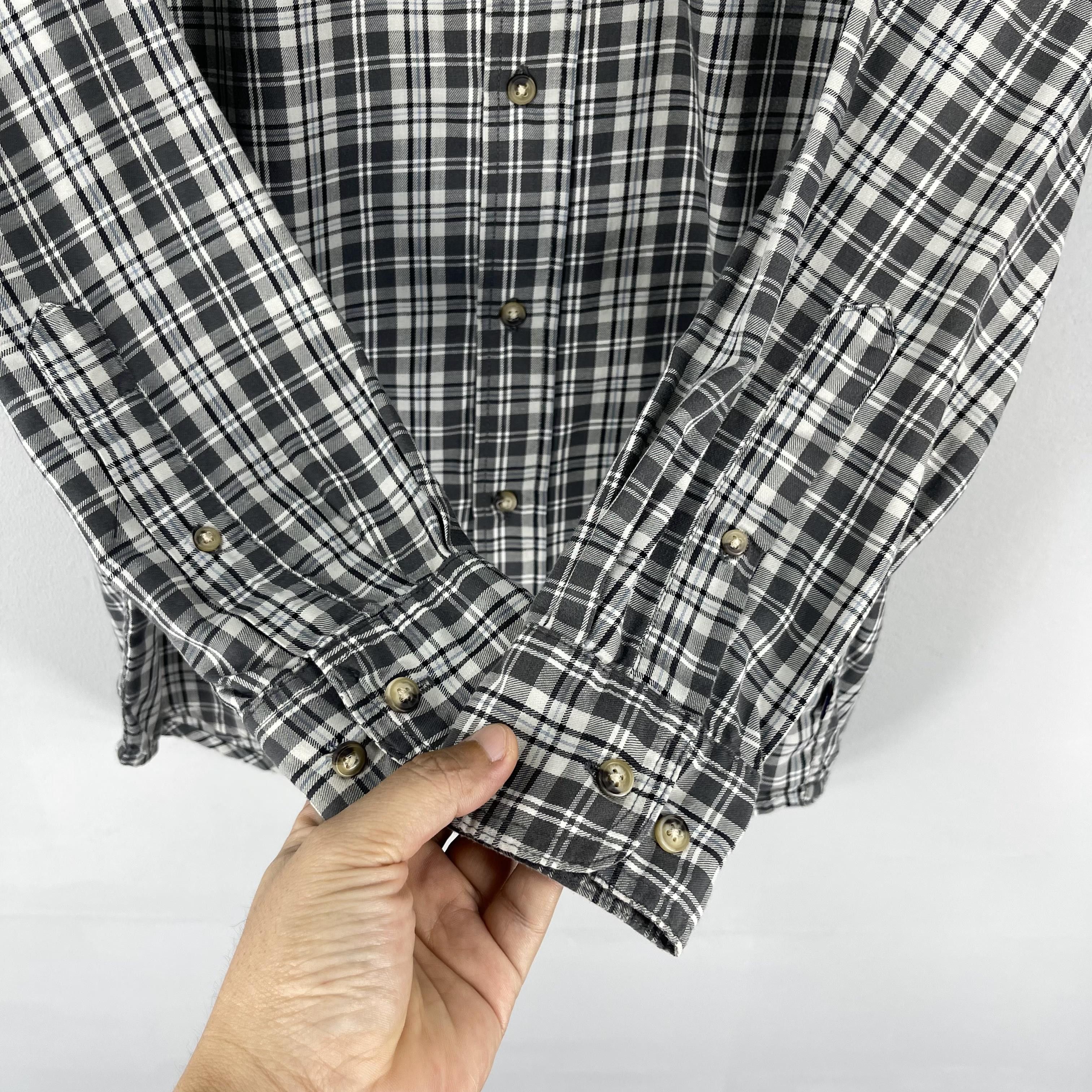 Wrangler Vintage 90's WRANGLER Plaid Checkered Tartan Flannel Shirt Size US S / EU 44-46 / 1 - 6 Thumbnail