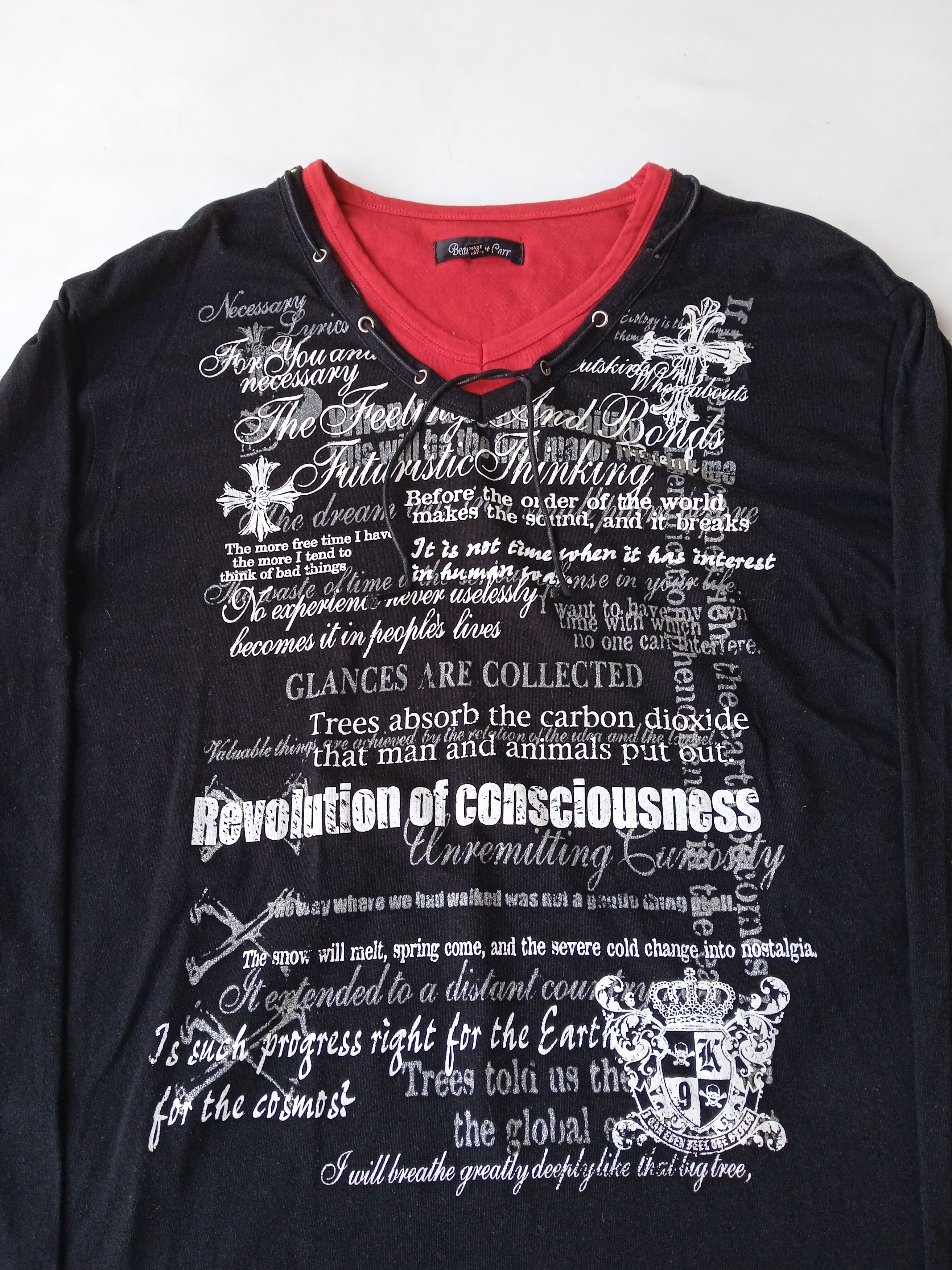 If Six Was Nine × Japanese Brand × Le Grande Bleu (L.G.B.) Beaumont Carr Poem Cross Lace Up Size US XL / EU 56 / 4 - 3 Thumbnail