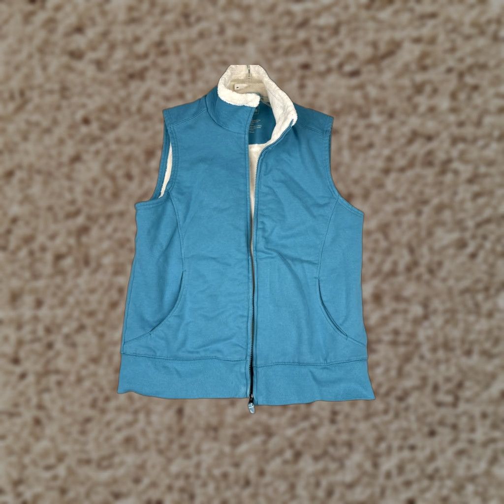 Vintage VINTAGE LL Bean Vest Womens M Blue Sherpa Fleece Full Zip Pockets Outdoor Warm Size M / US 6-8 / IT 42-44 - 1 Thumbnail