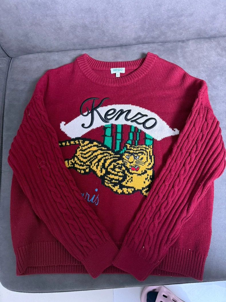 Kenzo KENZO Letter jacquard knit sweater Size S / US 4 / IT 40 - 1 Thumbnail