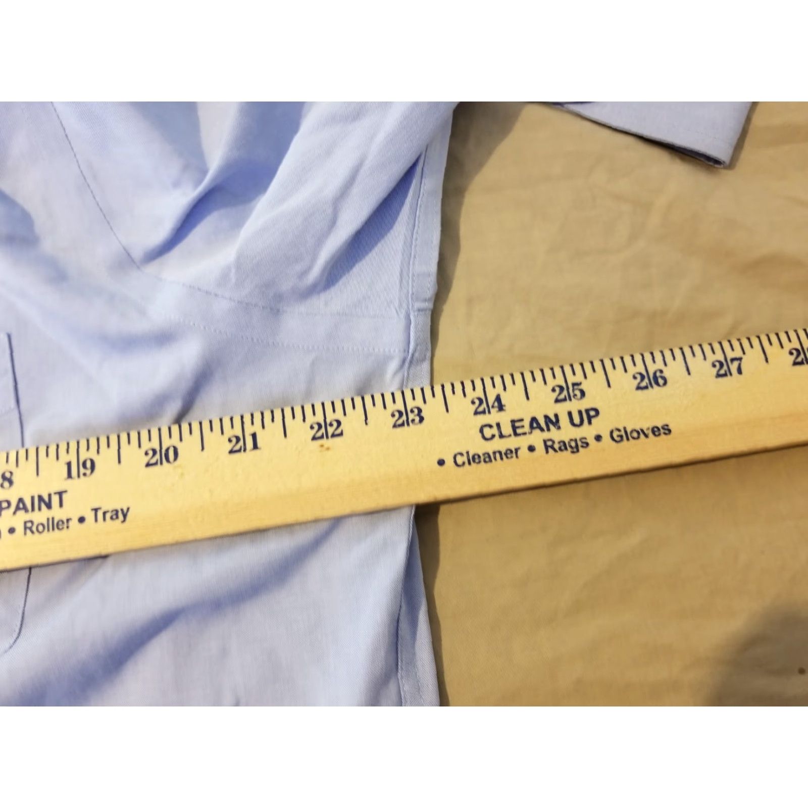 Brooks Brothers VINTAGE Brooks Brothers Dress Shirt Blue 16.5 34 35 Button Cotton Regular Mens Shirt Long Sleeve Non-Iron Classic 16.5 in Neck Size 16.5 in Size 46R - 4 Thumbnail
