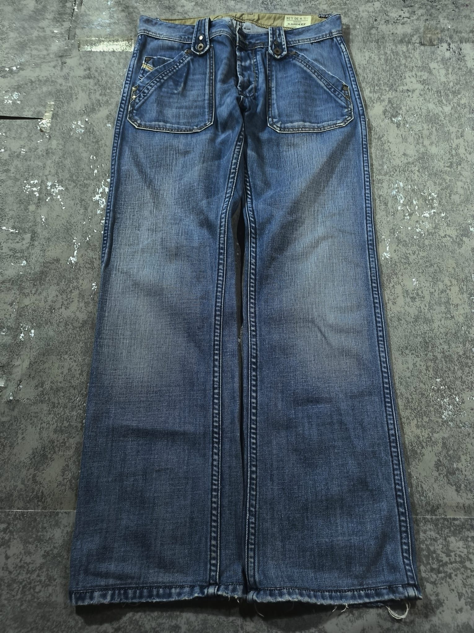 Diesel VTG DIESEL KARDEEF LOOSE STRAIGHT BIG POCKETS JEANS Size US 32 / EU 48 - 14 Thumbnail