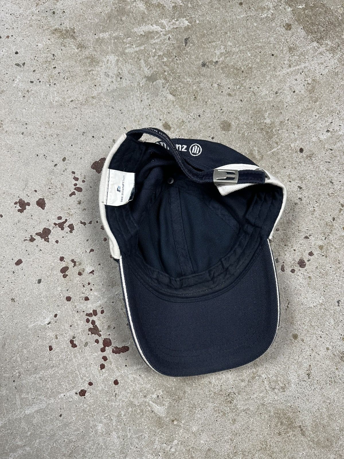 BMW Vintage 2002 BMW Williams F1 Formula Uno Team Hat Navy Size ONE SIZE - 10 Thumbnail
